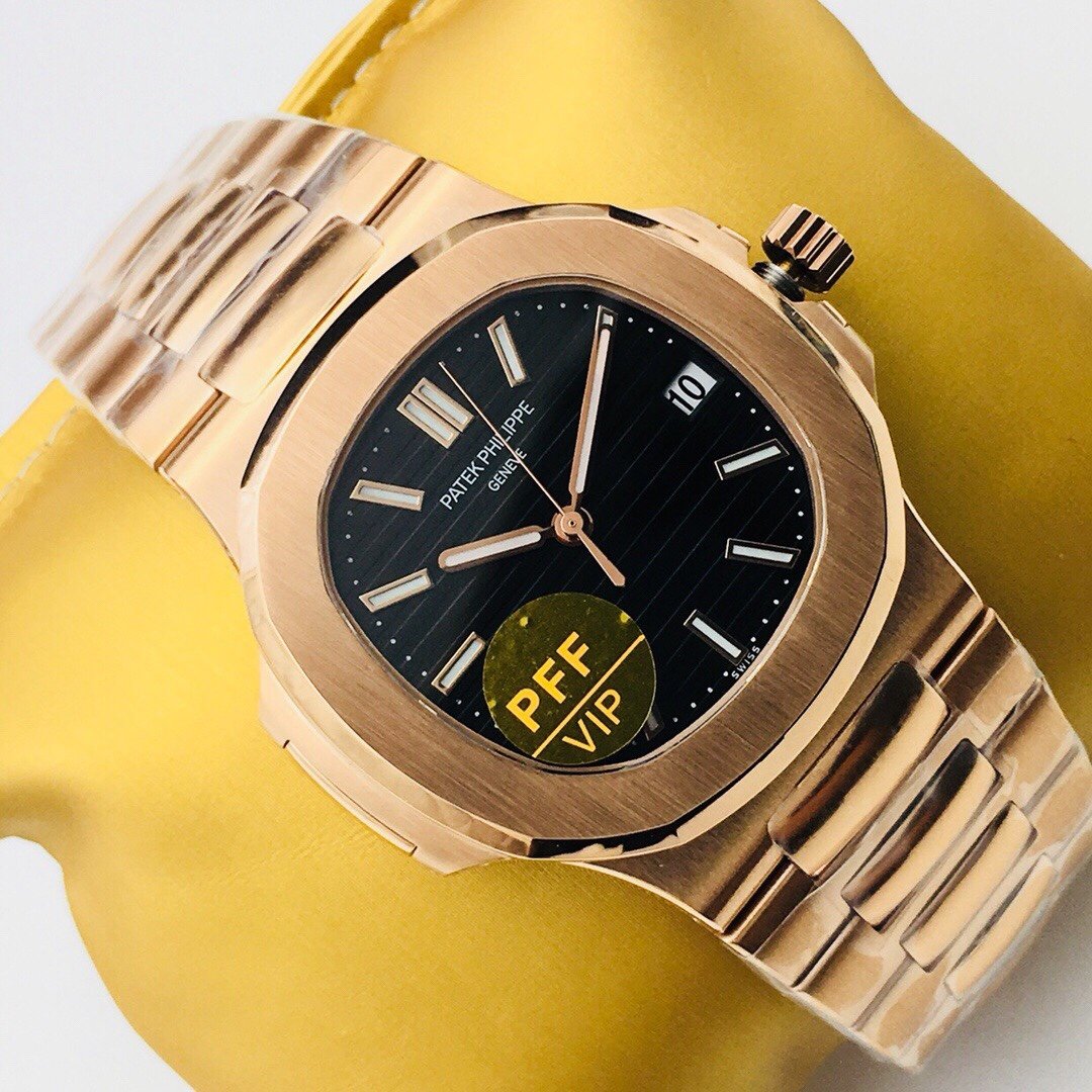 PATEK NAUTILUS 5711 ROSE GOLD BLACK DIAL