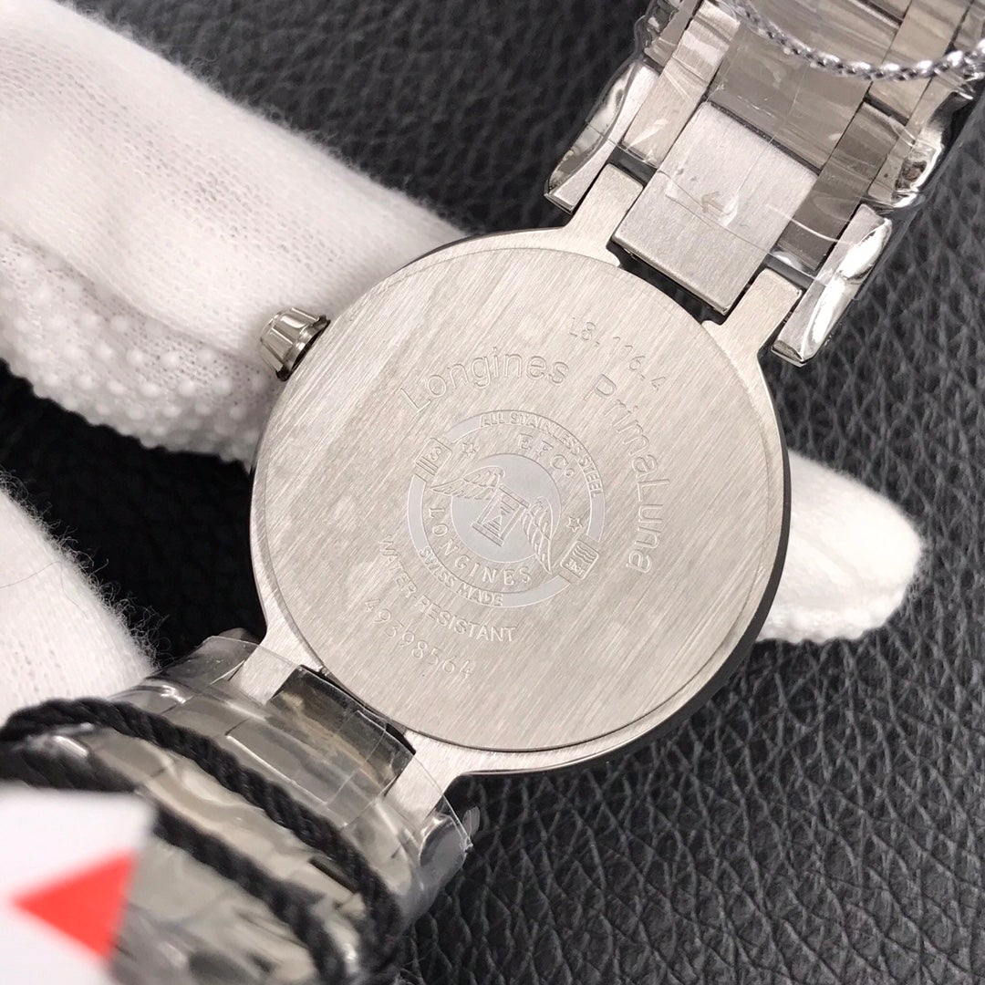 PRIMALUNA 30MM QUARTZ SILVER-STONE MOTHER OF PEARL DIAL