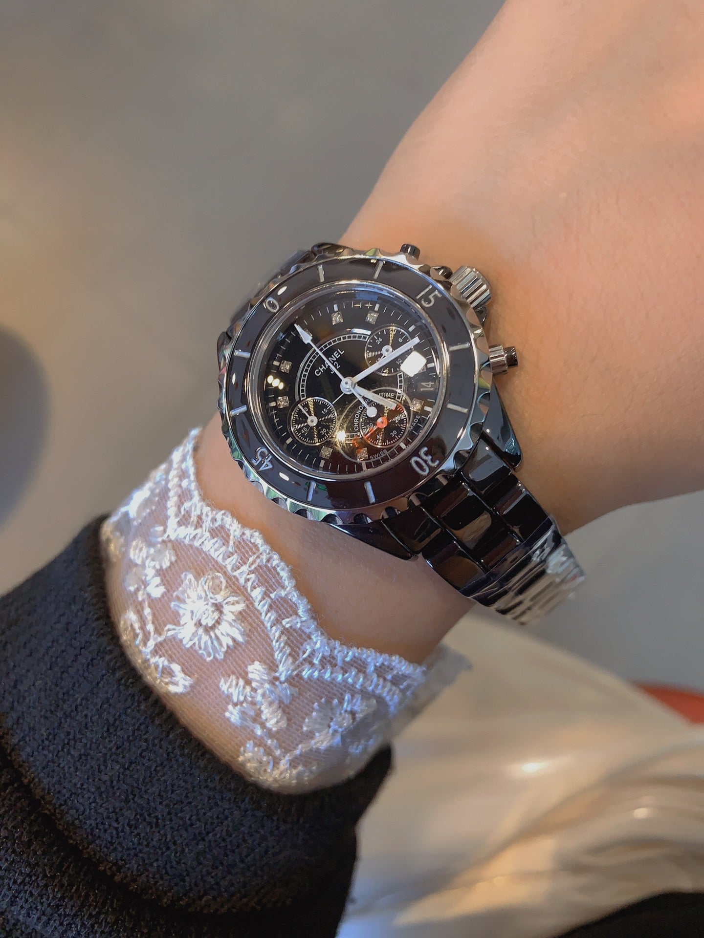 J12 BLACK CERAMIC 41MM CHRONOGRAPH
