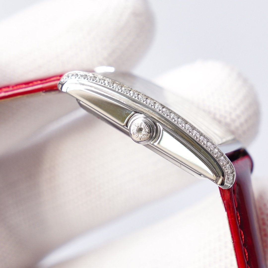 ELEGANCE DOLCE VITA SILVE-TONE DIAL DIAMOND BEZEL