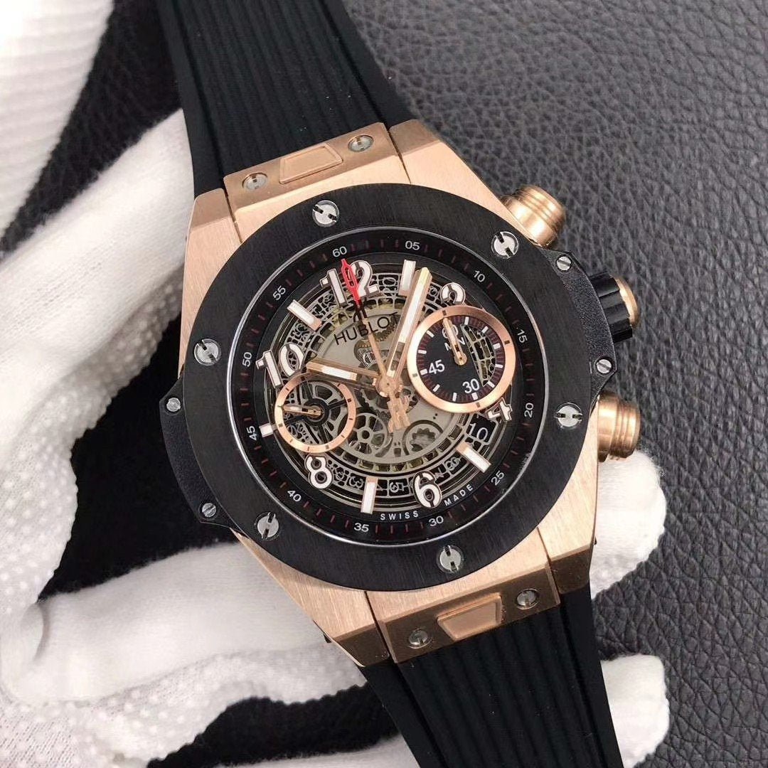 BIG BANG UNICO 45MM KING ROSE GOLD CERAMIC SKELETON DIAL