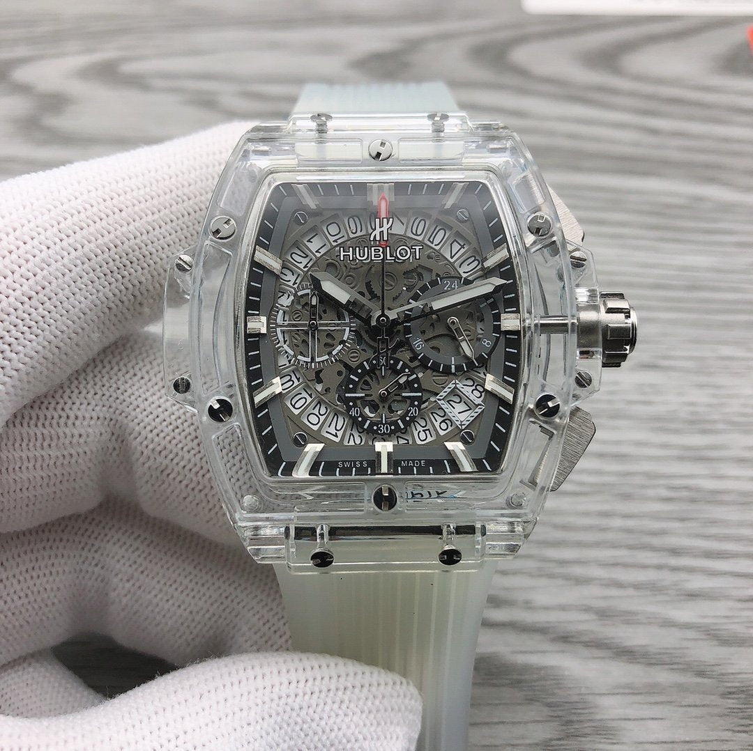 SPIRIT OF BIG BANG 45MM SAPPHIRE SKELETON DIAL