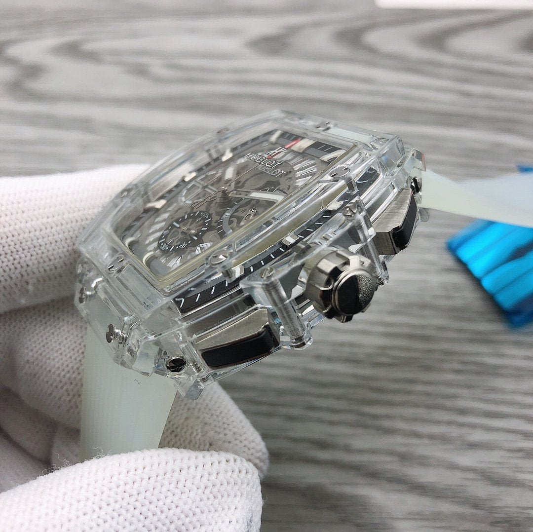 SPIRIT OF BIG BANG 45MM SAPPHIRE SKELETON DIAL