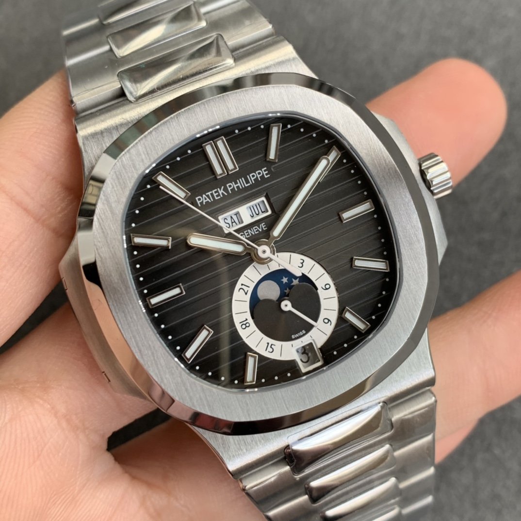 PATEK ANNUAL CALENDAR MOONPHASE BLACK DIAL