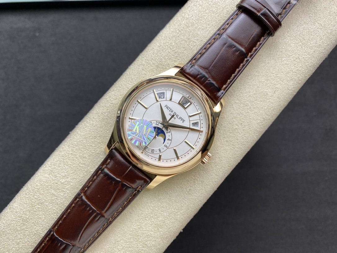 PATEK ANNUAL CALENDAR YELLOW GOLD WHITE DIAL
