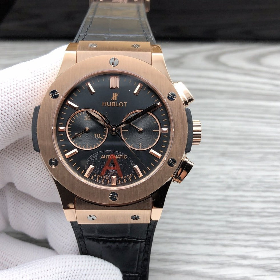 CLASSSIC FUSION 45 CHRONOGRAPH ROSE GOLD BLACK DIAL