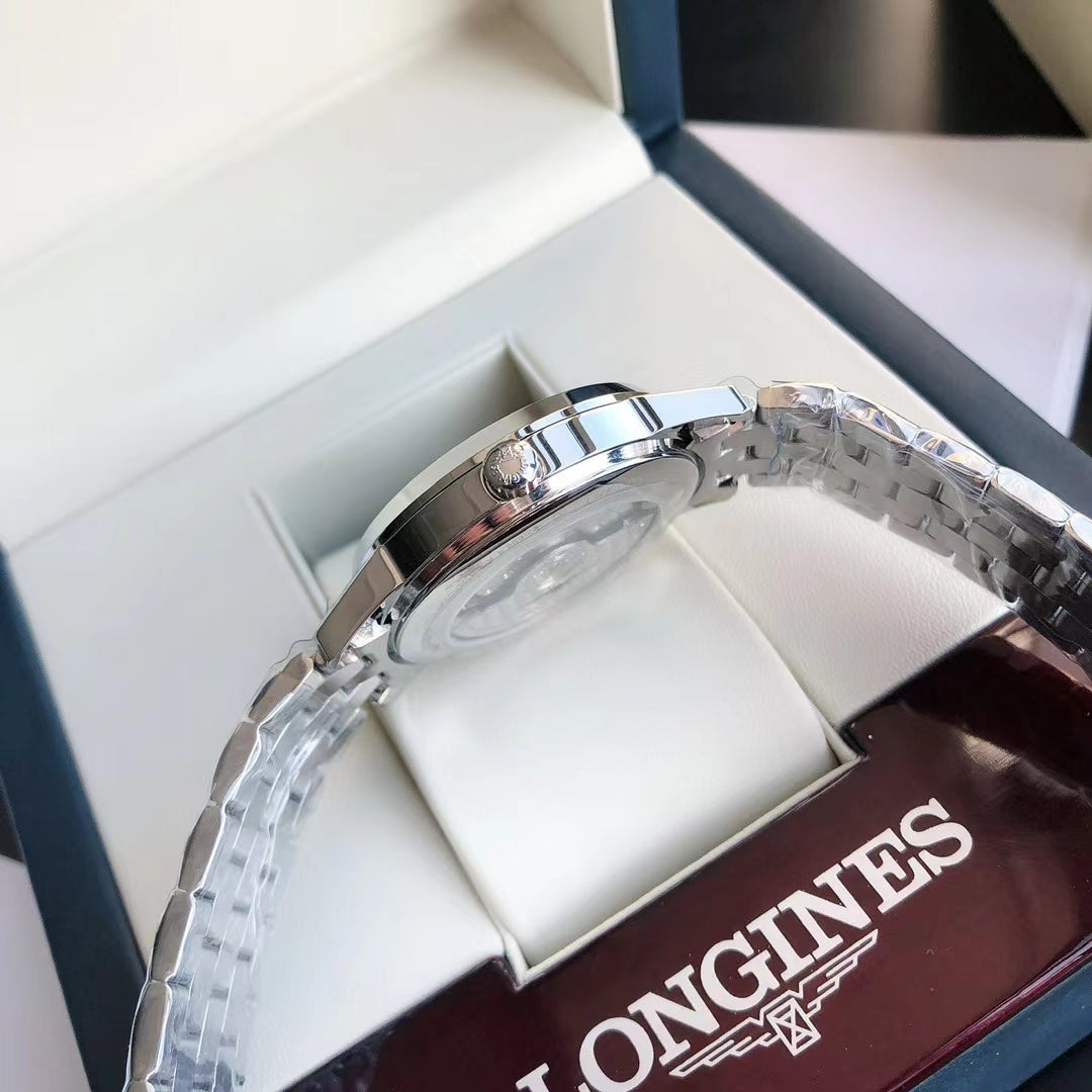 CONQUEST STAINLESS STEEL WHITE DIAL