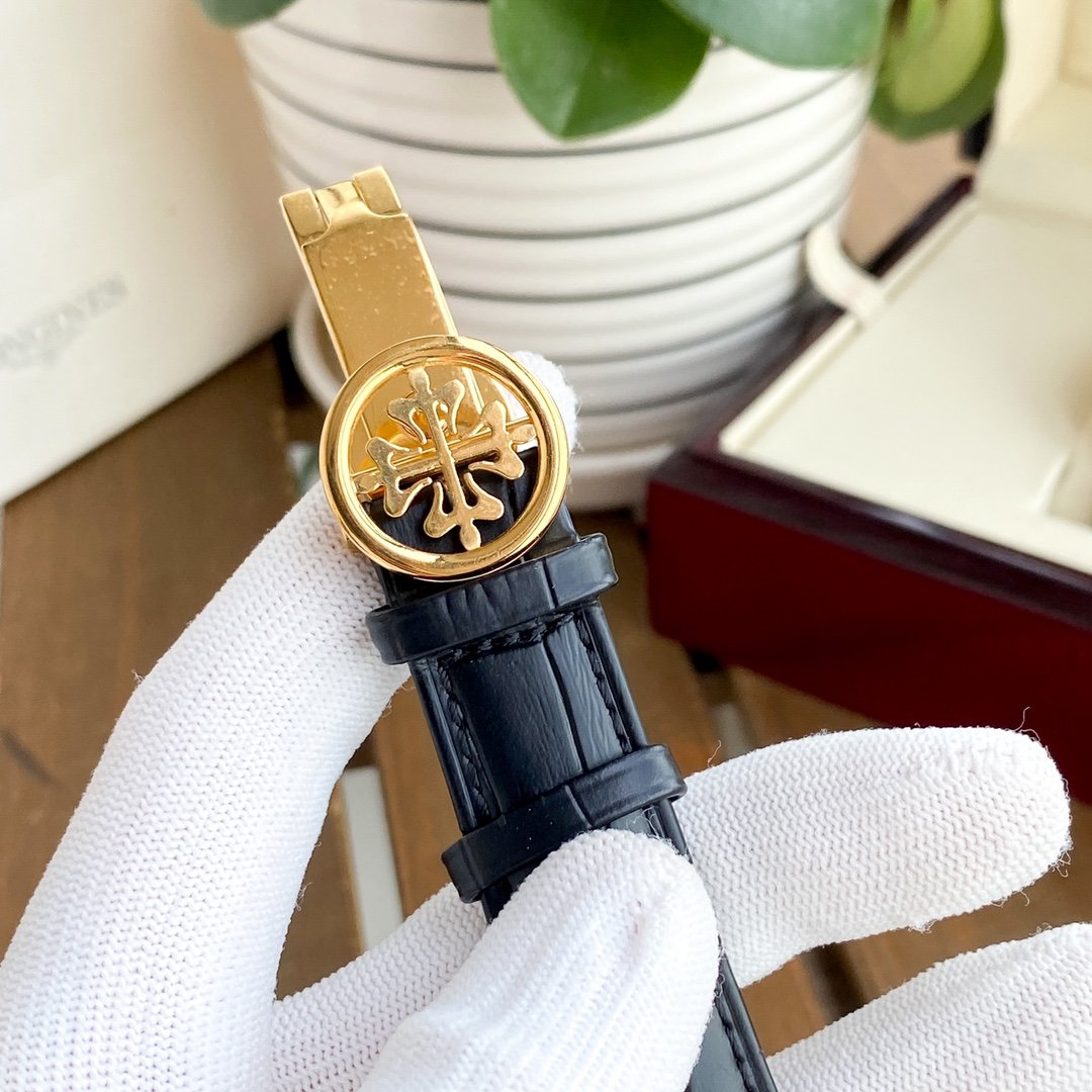 PATEK ANNUAL CALENDAR 42MM TOURBILLON LEATHER STRAP