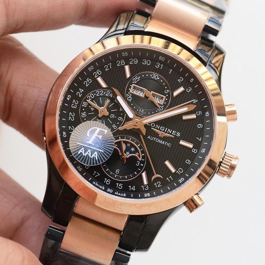 LONGINES ANNUAL CALENDAR BLACK GOLD