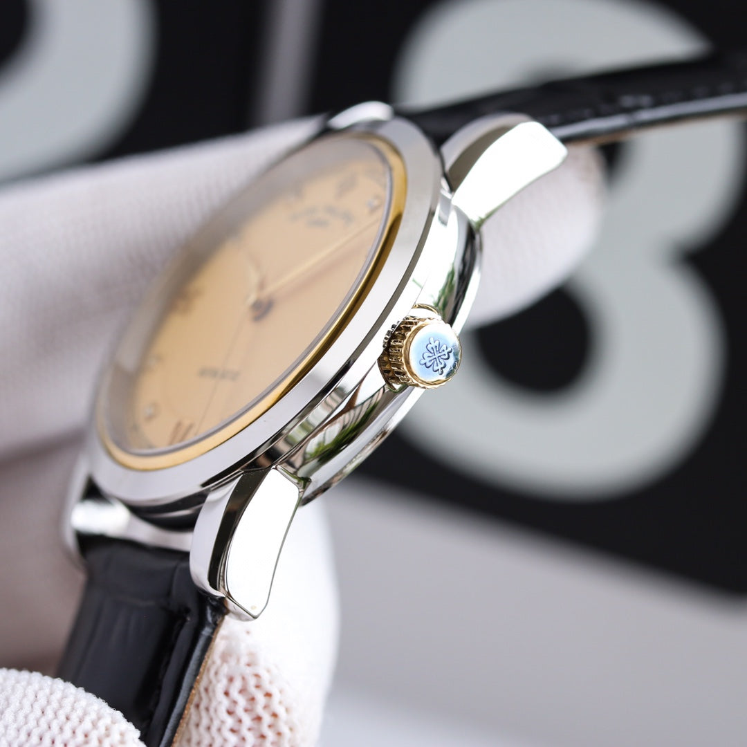 PATEK CALATRAVA 40MM NO DATE STEEL CASE DIAMOND NUMERALS