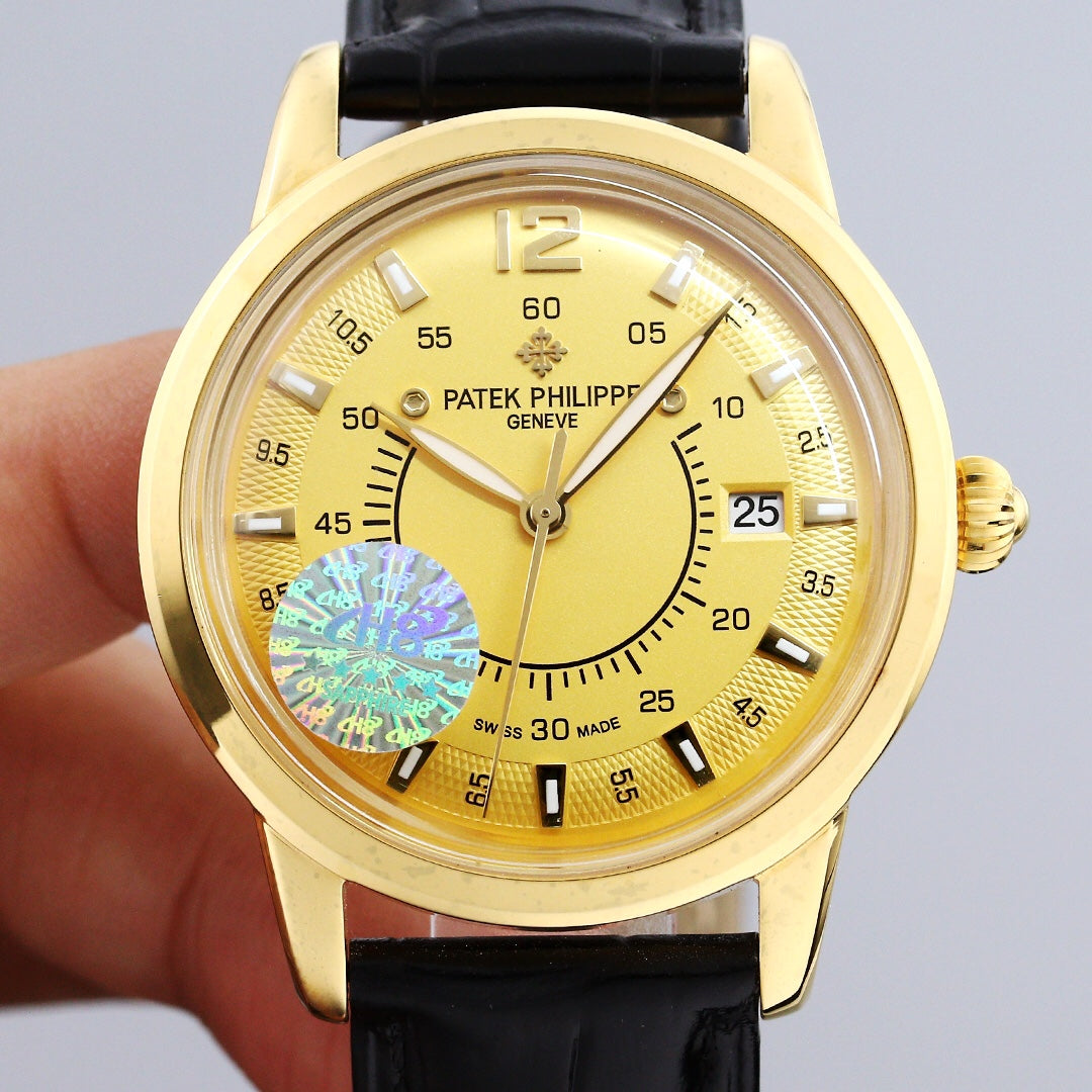 PATEK CALATRAVA 40MM DATE GOLD CASE