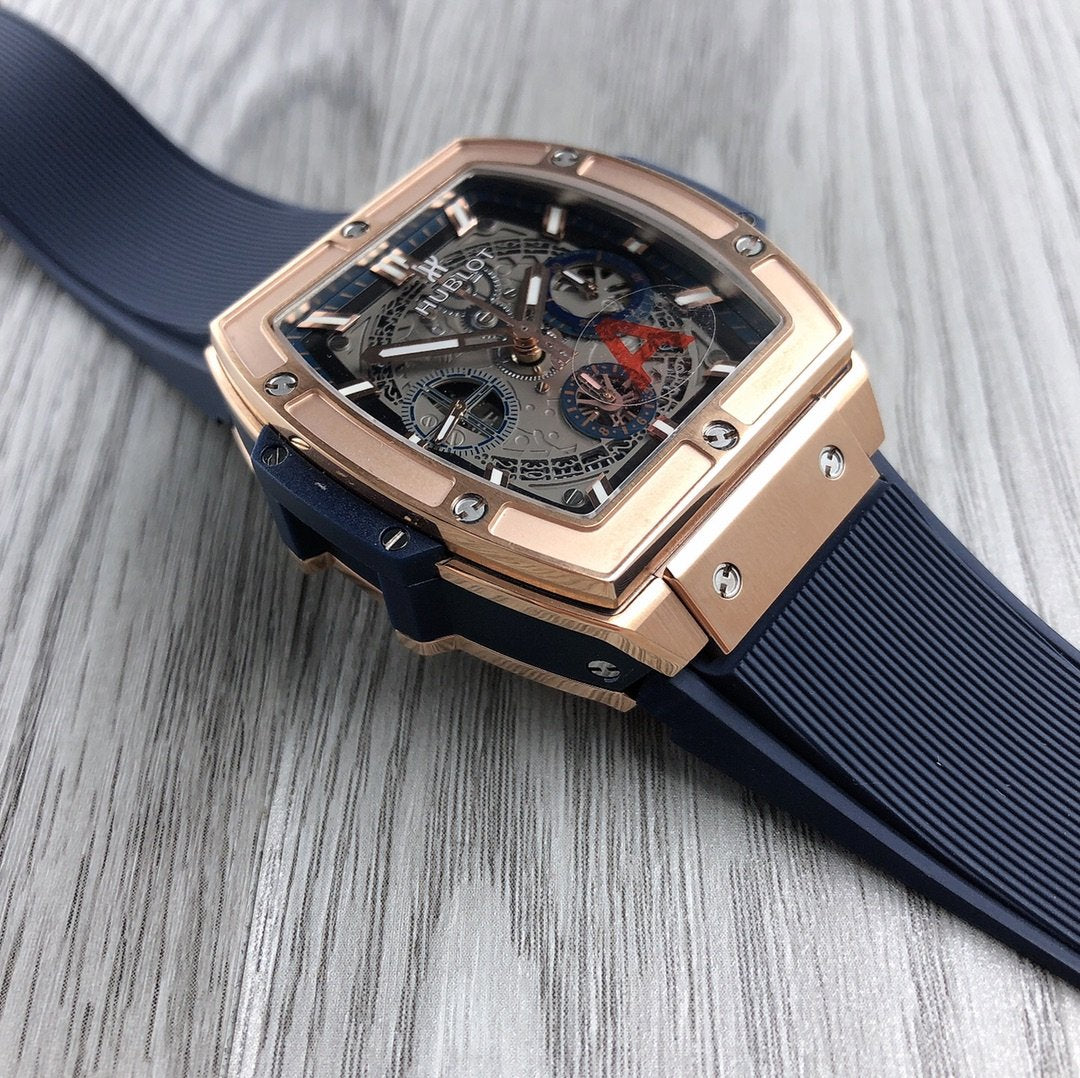 SPIRIT OF BIG BANG KING GOLD 45MM SKELETON DIAL