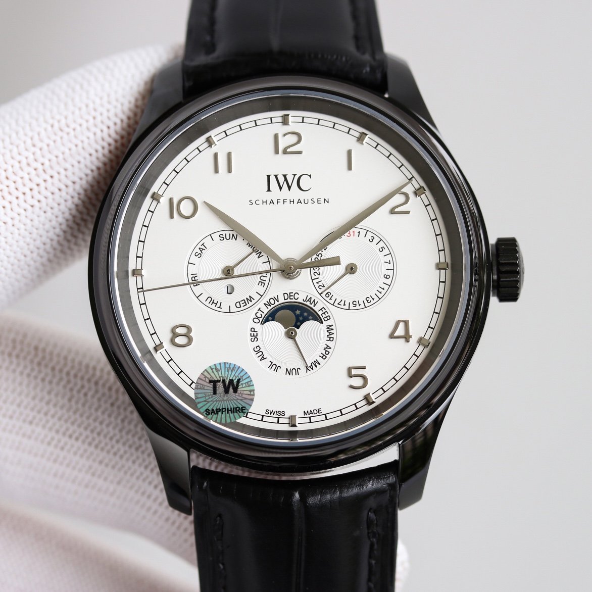 PORTUGUESE PERPETUAL ANNUAL CALENDAR 43MM