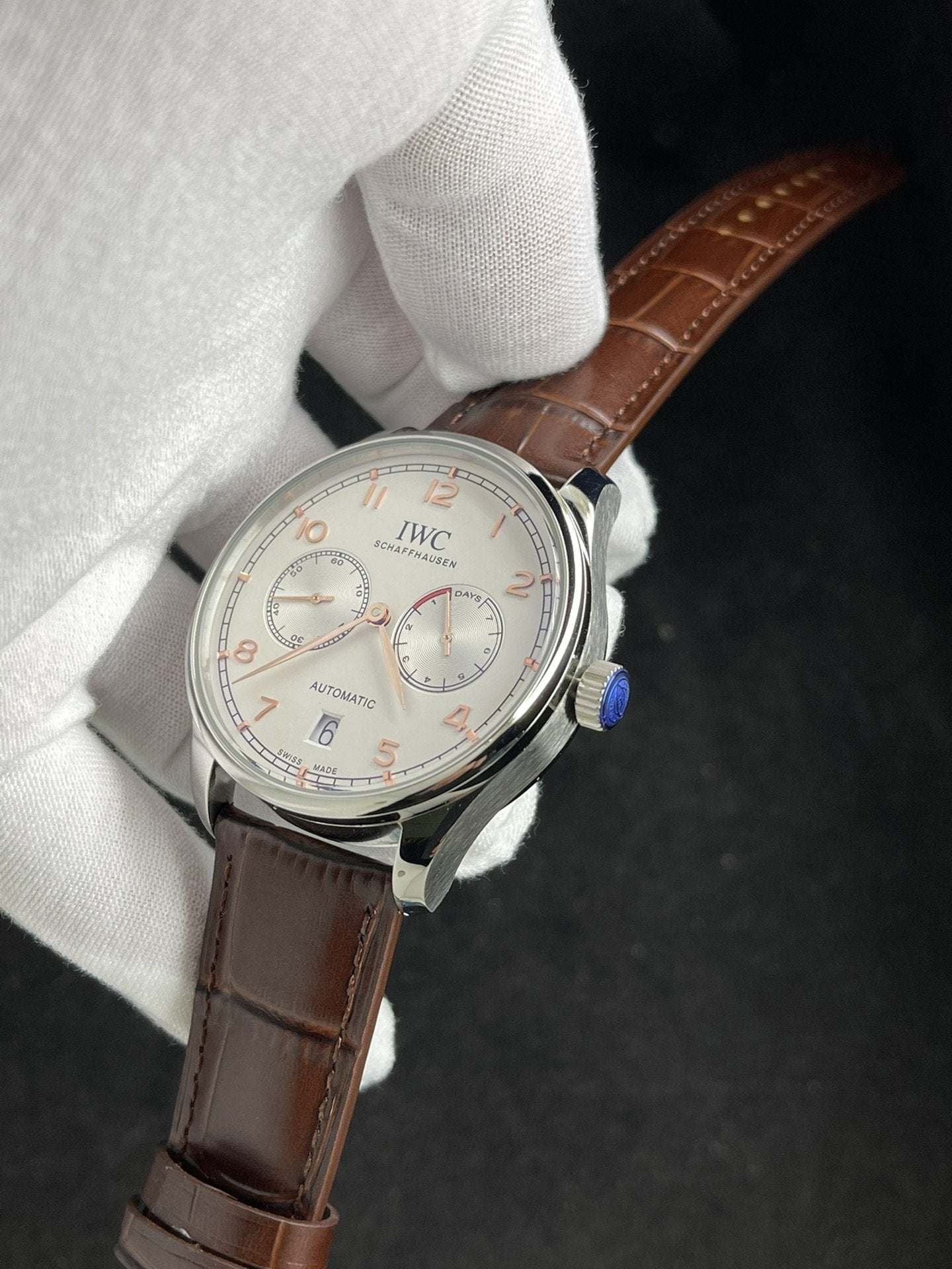 PORTUGUESE 7 DAYS 42MM STEEL CASE SILVER DIAL