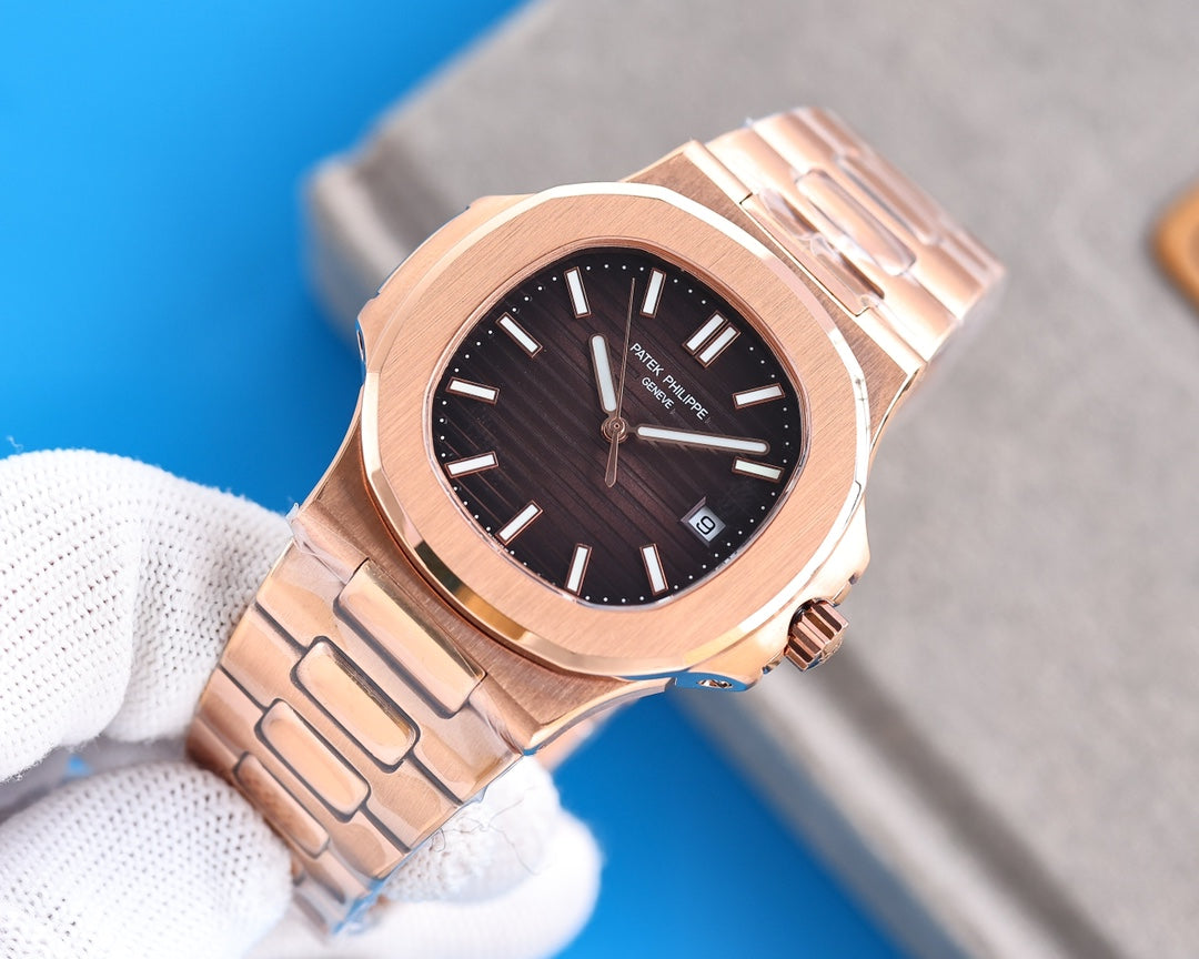 PATEK NAUTILUS 5711 PINK GOLD BROWN DIAL