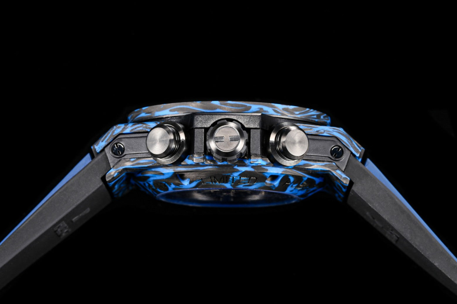 BIG BANG UNICO 45 BLACK BLUE CARBON