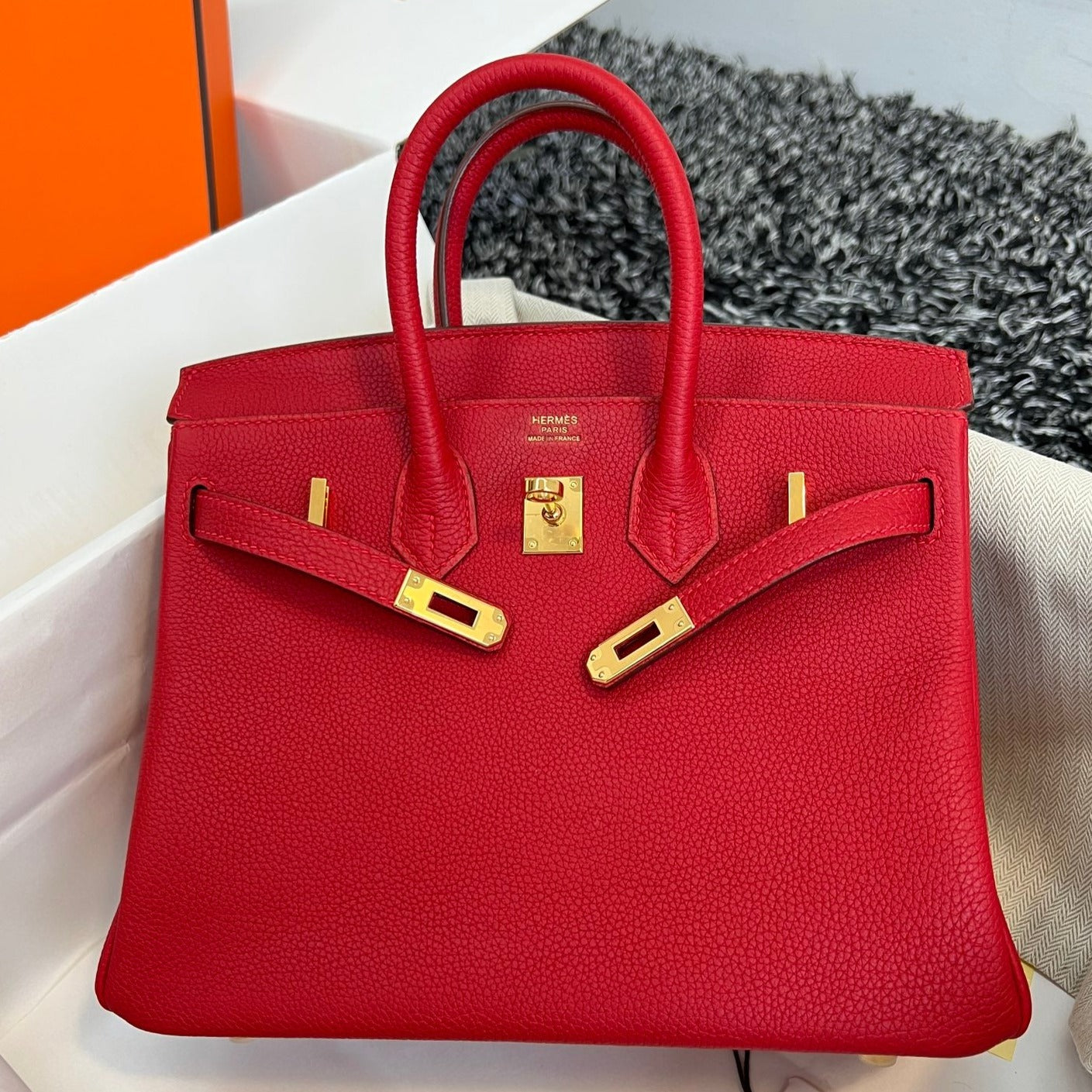 HM BIRKIN 25CM TOGO LEATHER GOLD HARDWARE