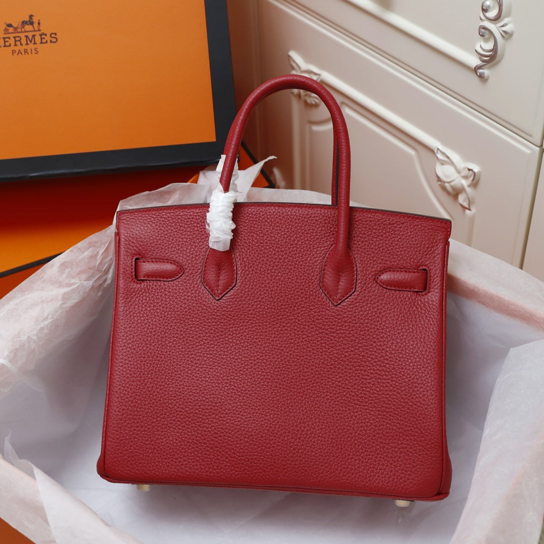 HM BIRKIN BAG 30 CRIMSON TOGO GOLD HARDWARE