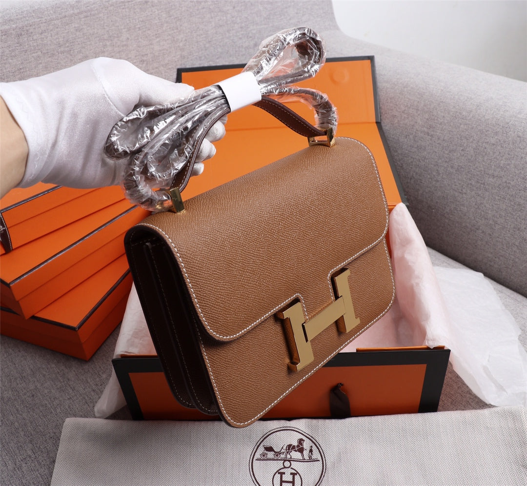 HM CONSTANCE BAGS 18 EPSOM GOLD HARDWARE