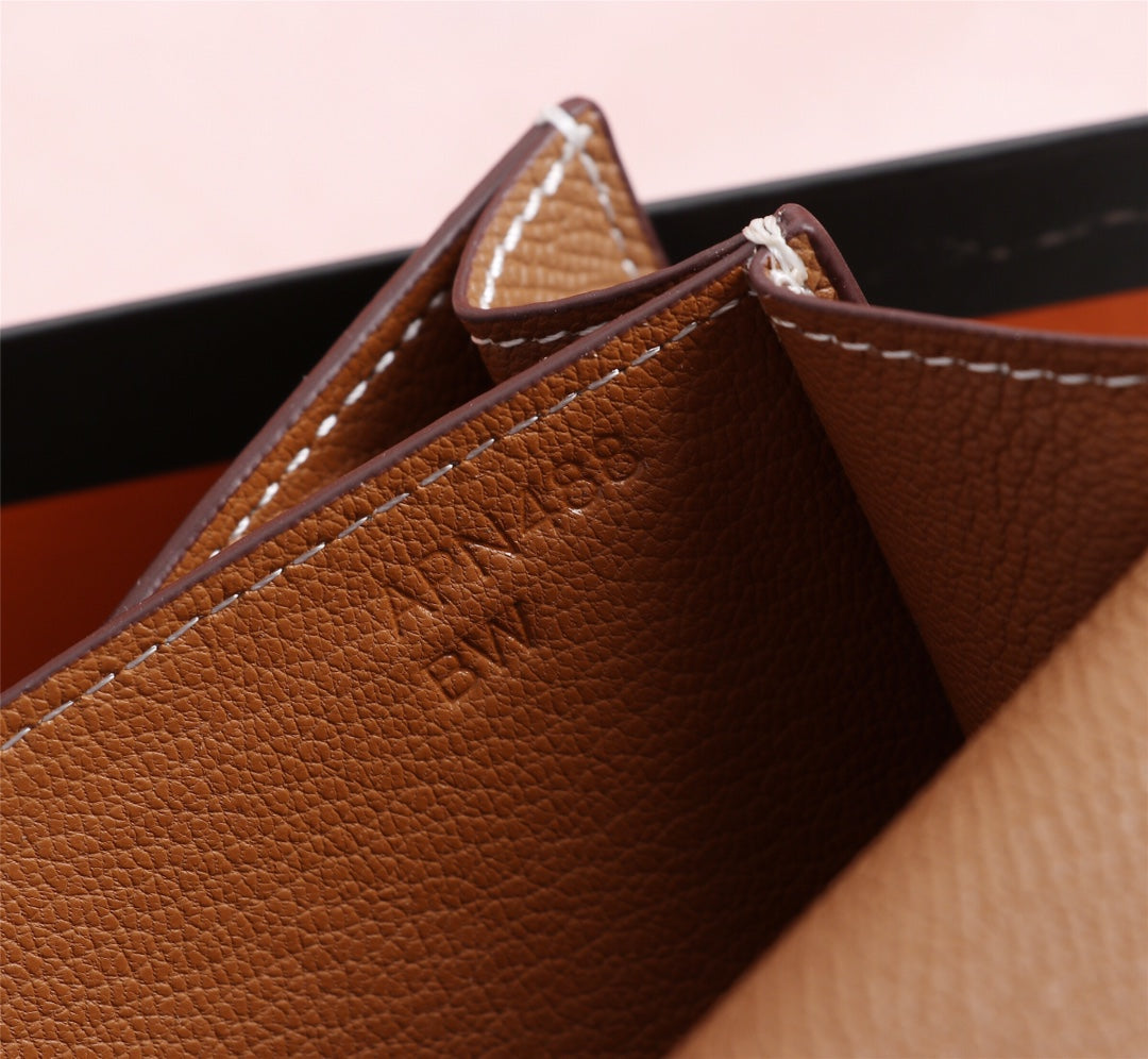 HM CONSTANCE BAGS 22 RUSSET EPSOM GOLD HARDWARE