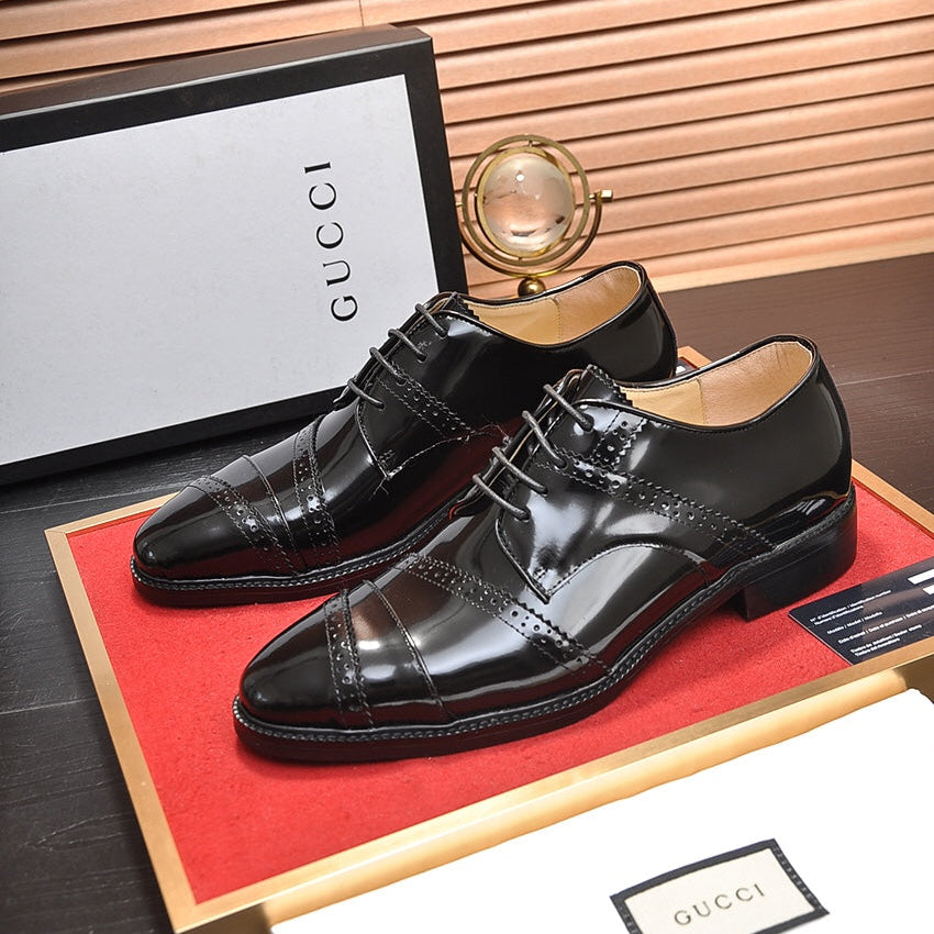 GG Men's Dress Shoe Black Cowhide 499521