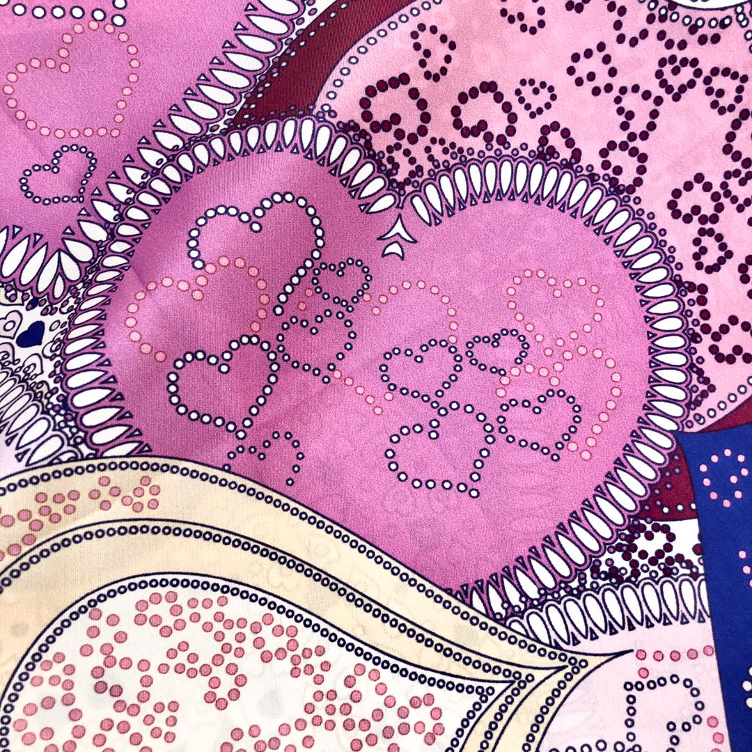 CC Square Scarf 140 CM In Colorful Silk Twill 288636
