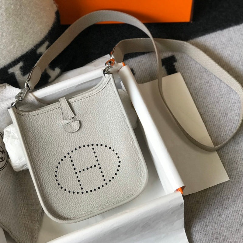 Mini Evelyne 18cm Togo Silver Hardware