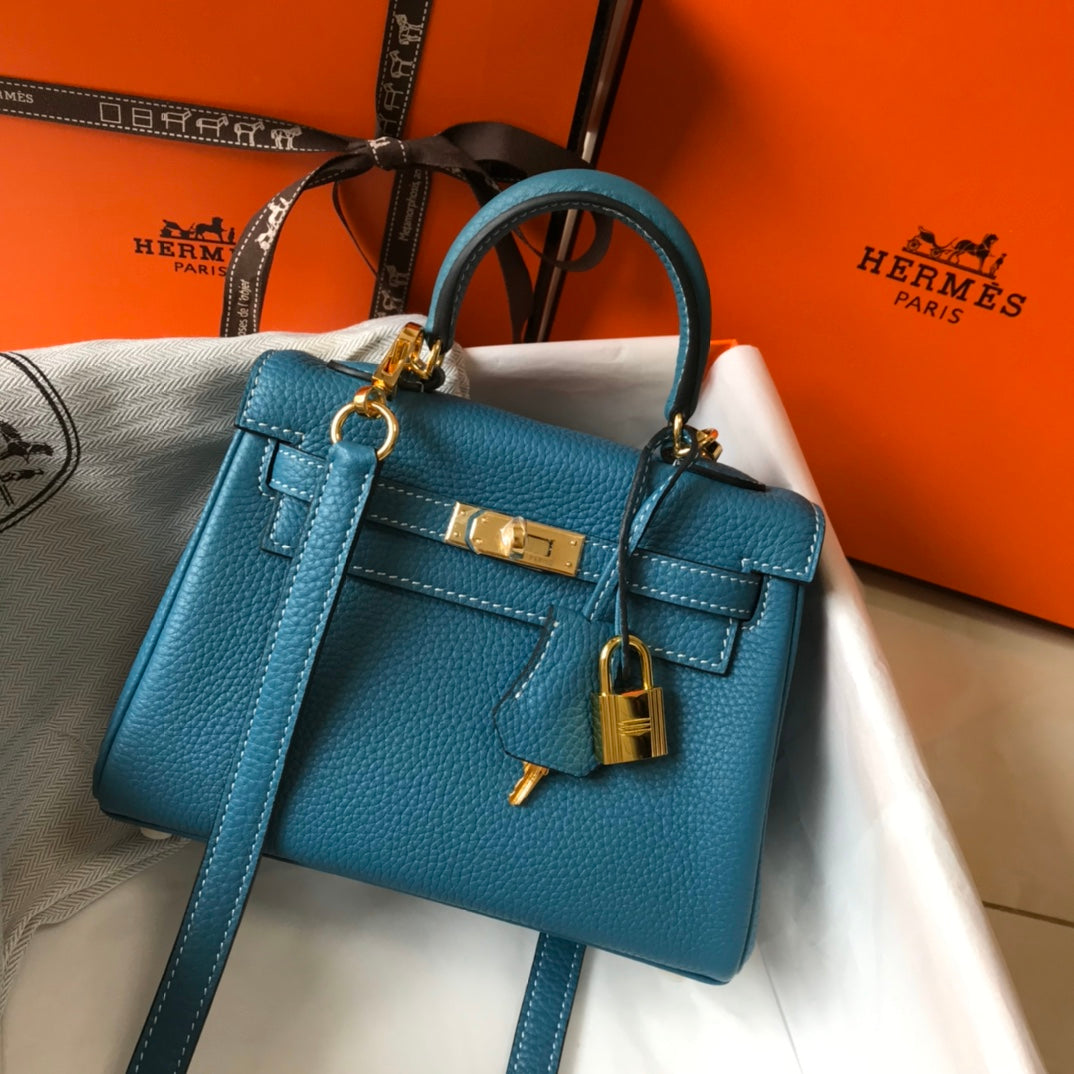 HM Mini Kelly 20cm Togo Leather Gold Hardware