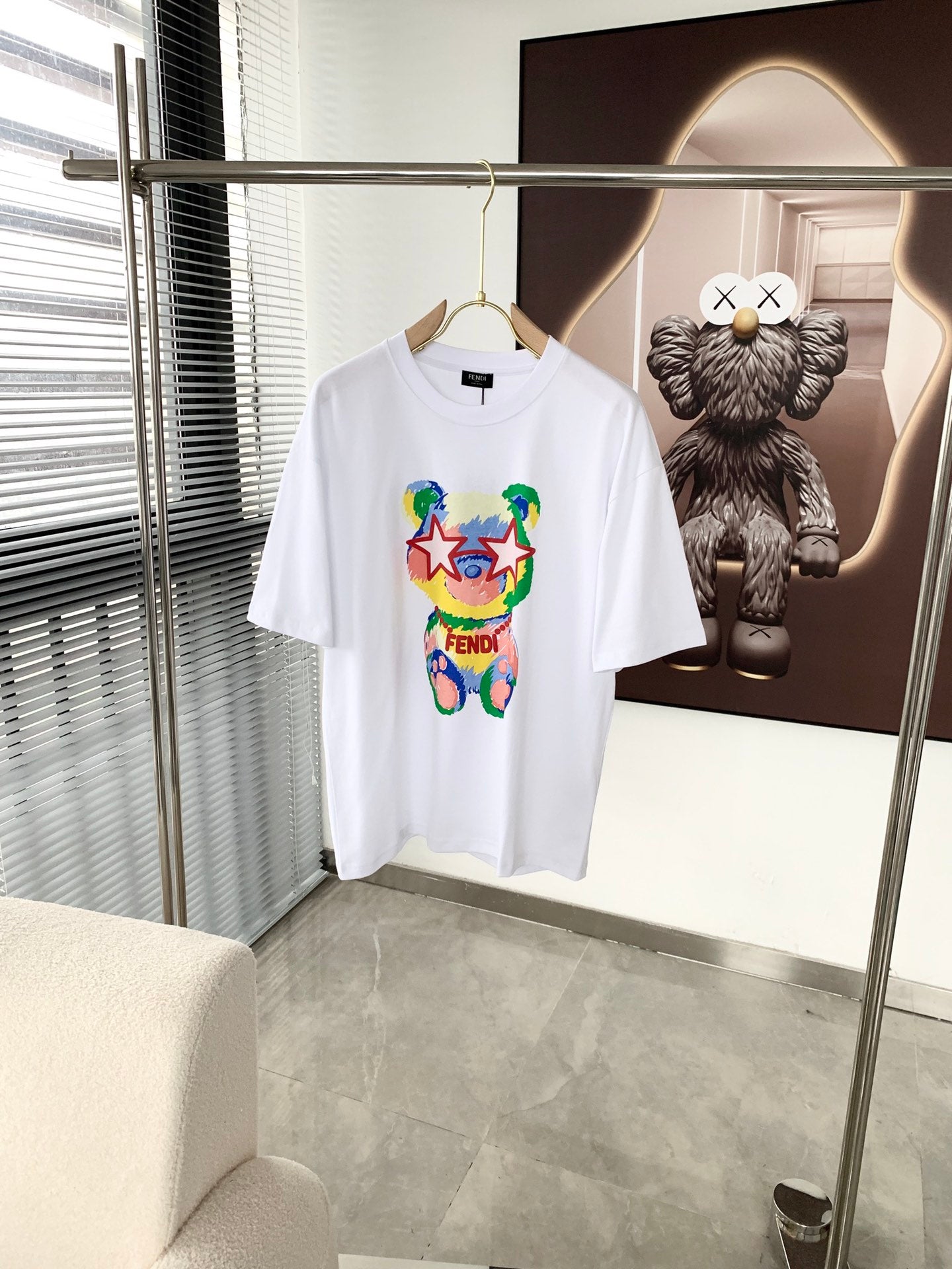 Fendi 2026 Men's Short-Sleeve T-Shirt Cotton 734798