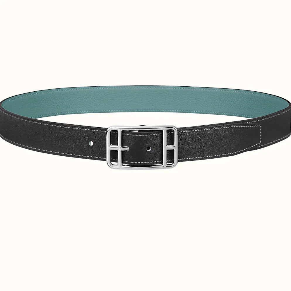 HM Cape Cod 32mm Reversible Belt Green Black Leather 187796