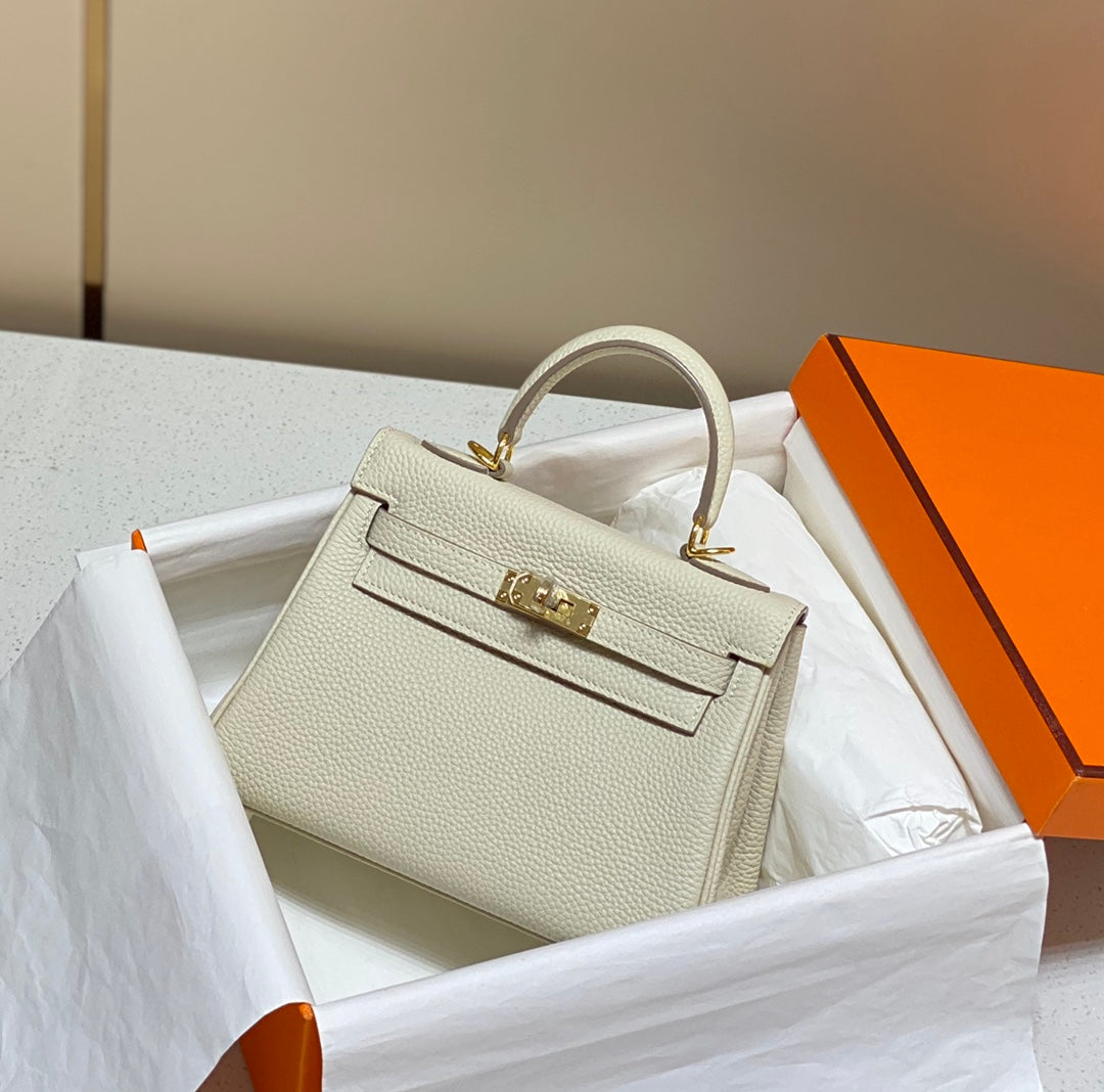 HM Mini Kelly 20cm Togo Leather Gold Hardware