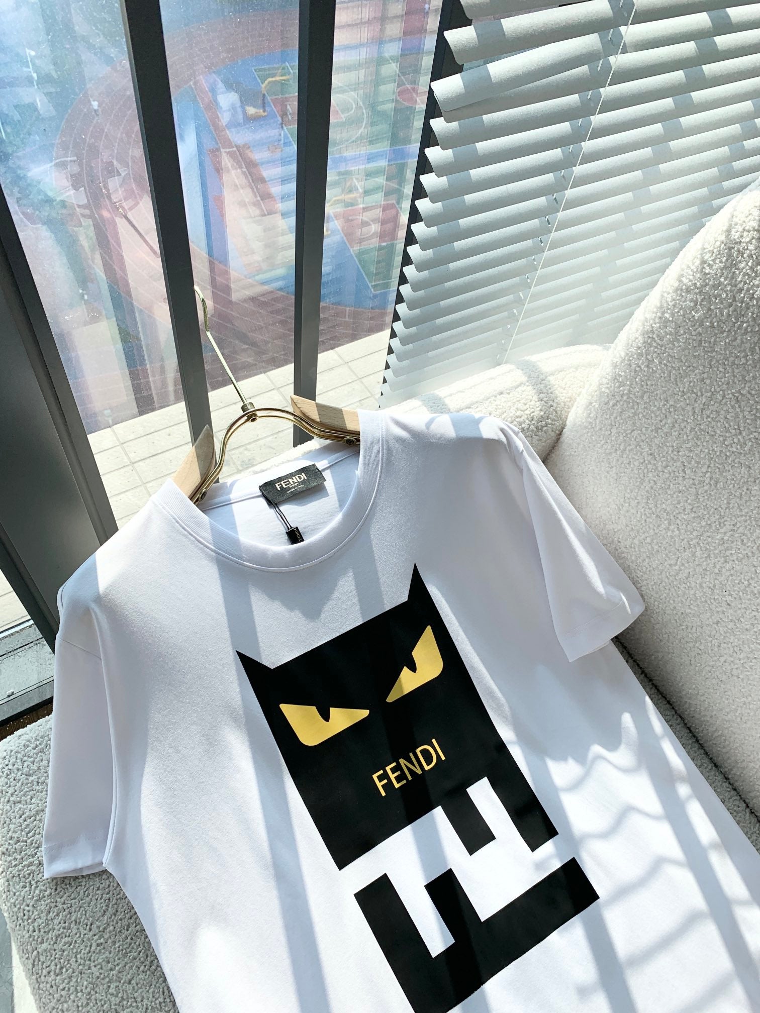 Fendi 2026 Men's Short-Sleeve T-Shirt Cotton 734830