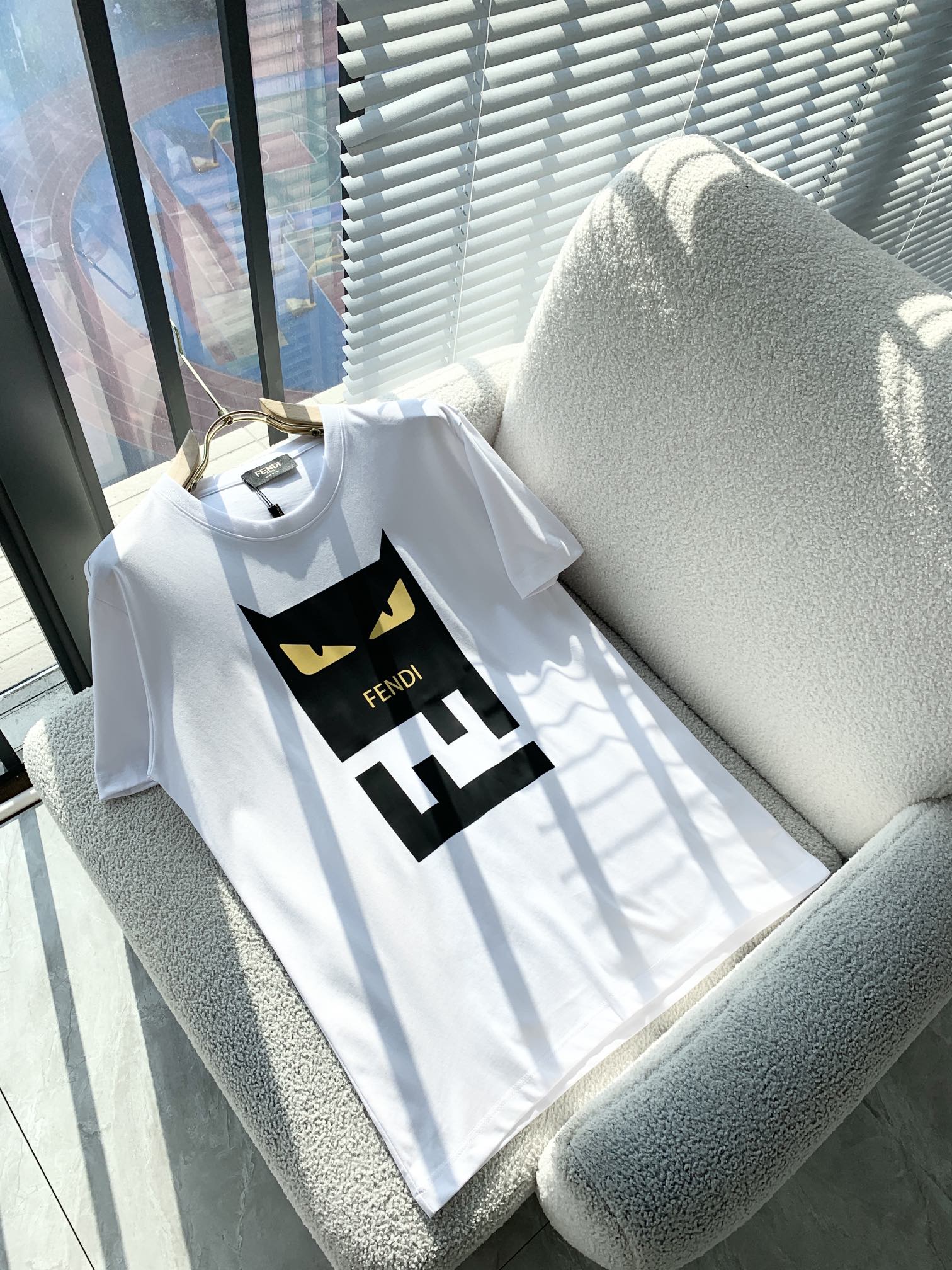 Fendi 2026 Men's Short-Sleeve T-Shirt Cotton 734830