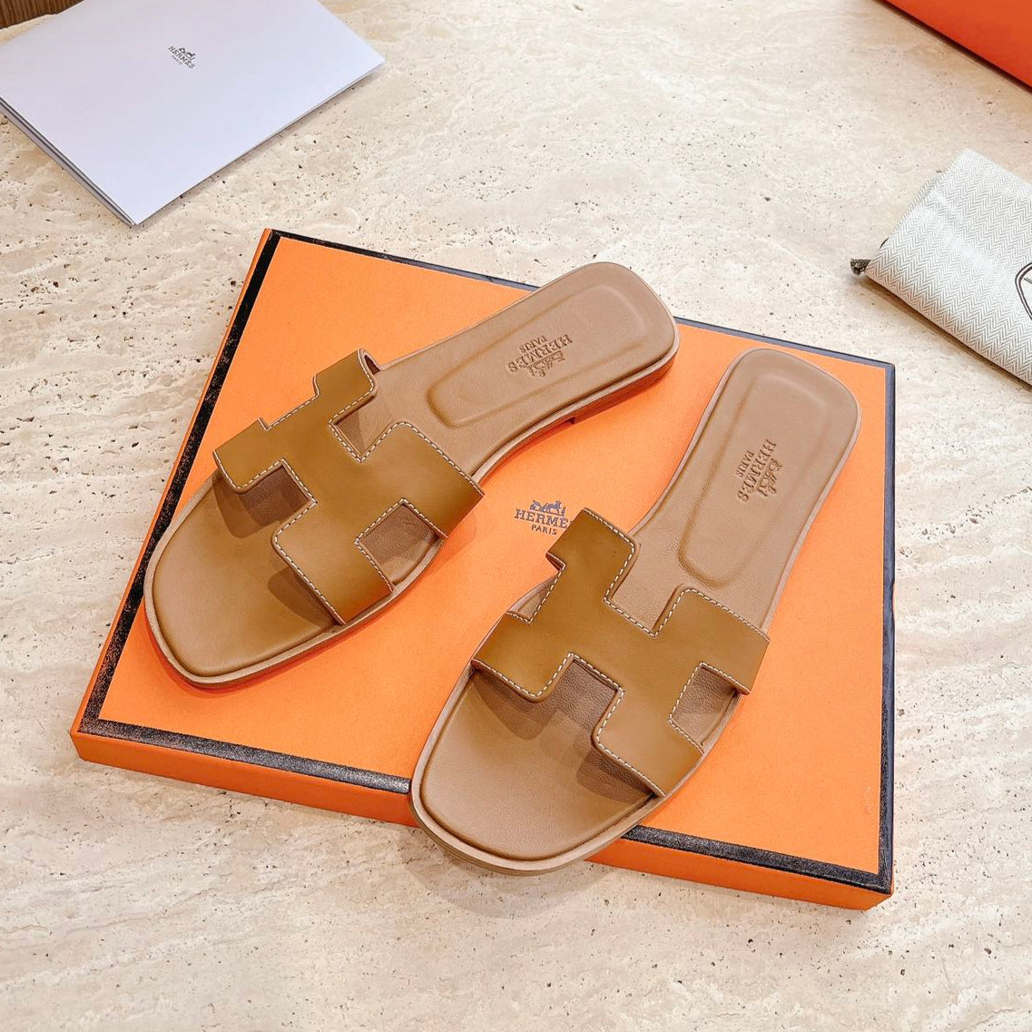 Hermes 25 Oran Sandal Calfskin