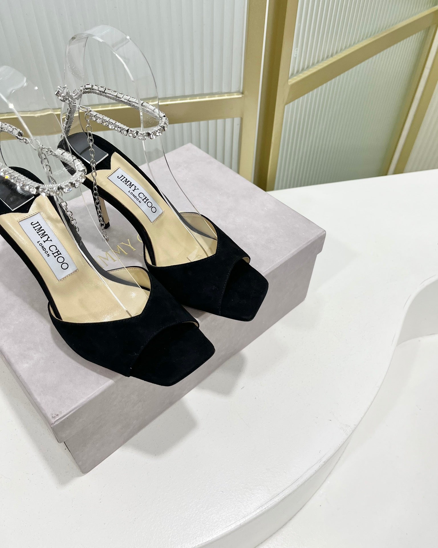 Jimmy Saeda Sandal In Black Suede 587728