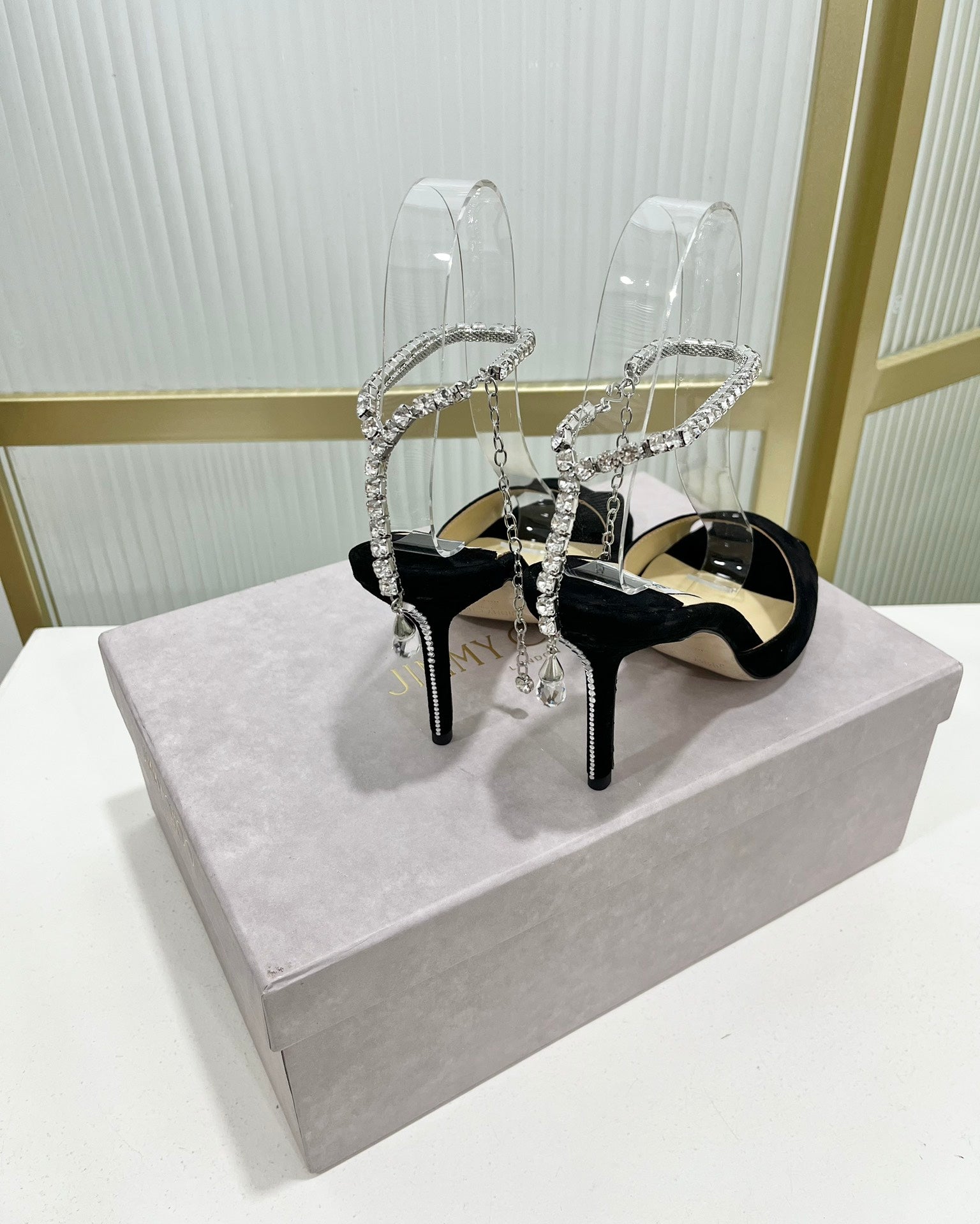 Jimmy Saeda Sandal In Black Suede 587728