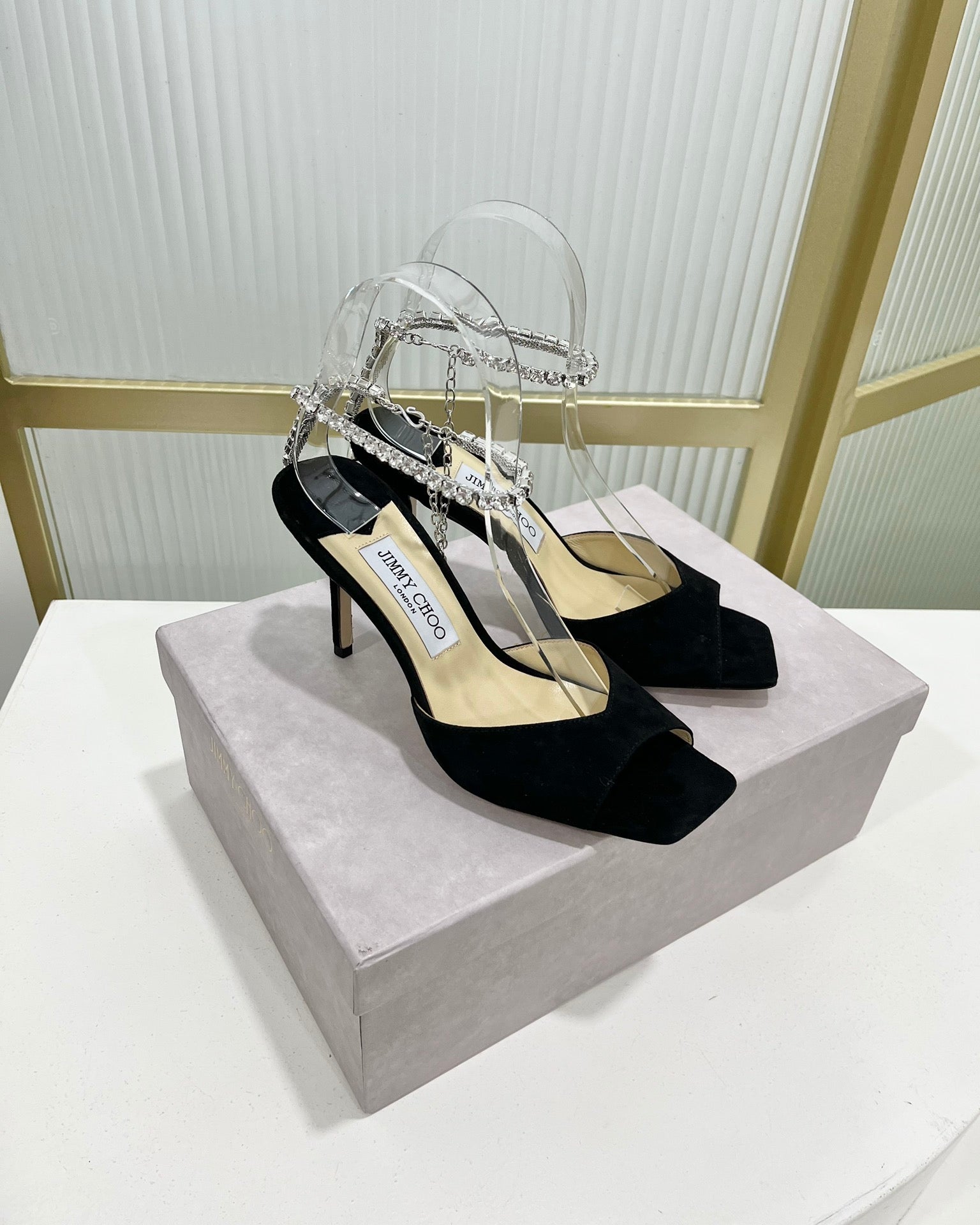 Jimmy Saeda Sandal In Black Suede 587728