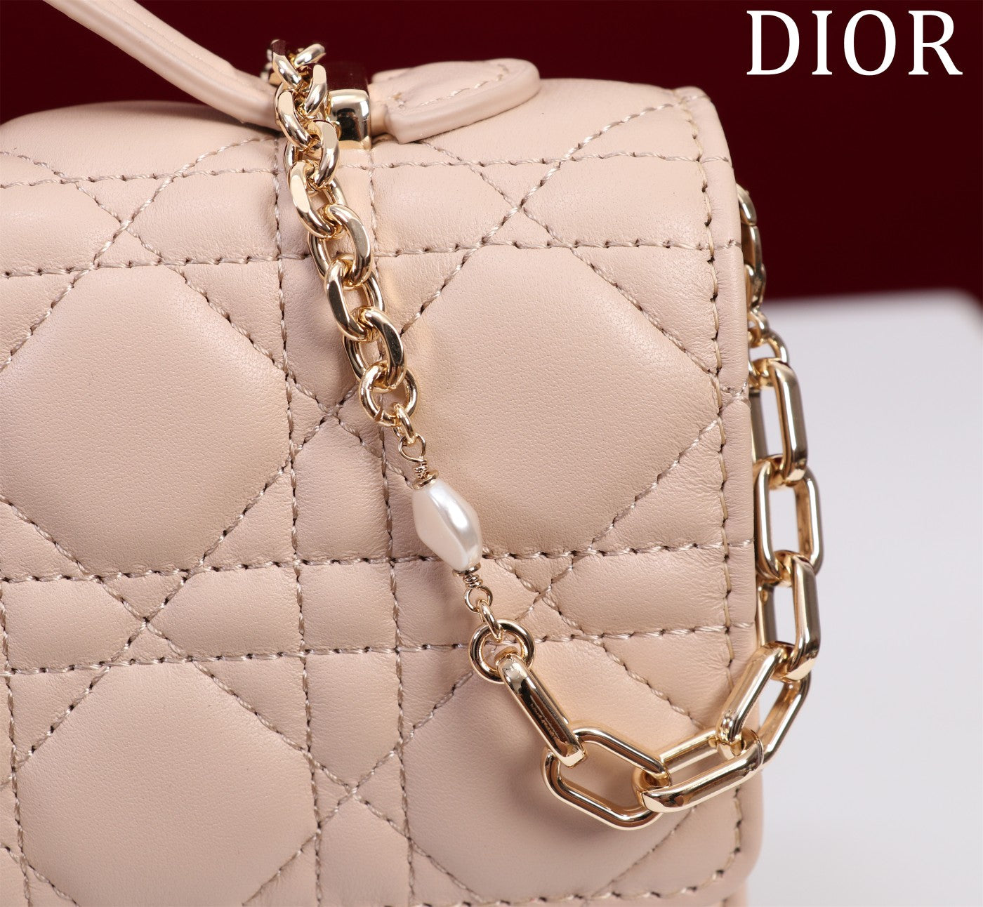 my cd mini 21 powder pink lambskin