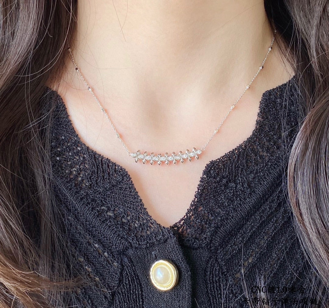 CLASH PINK GOLD NECKLACE