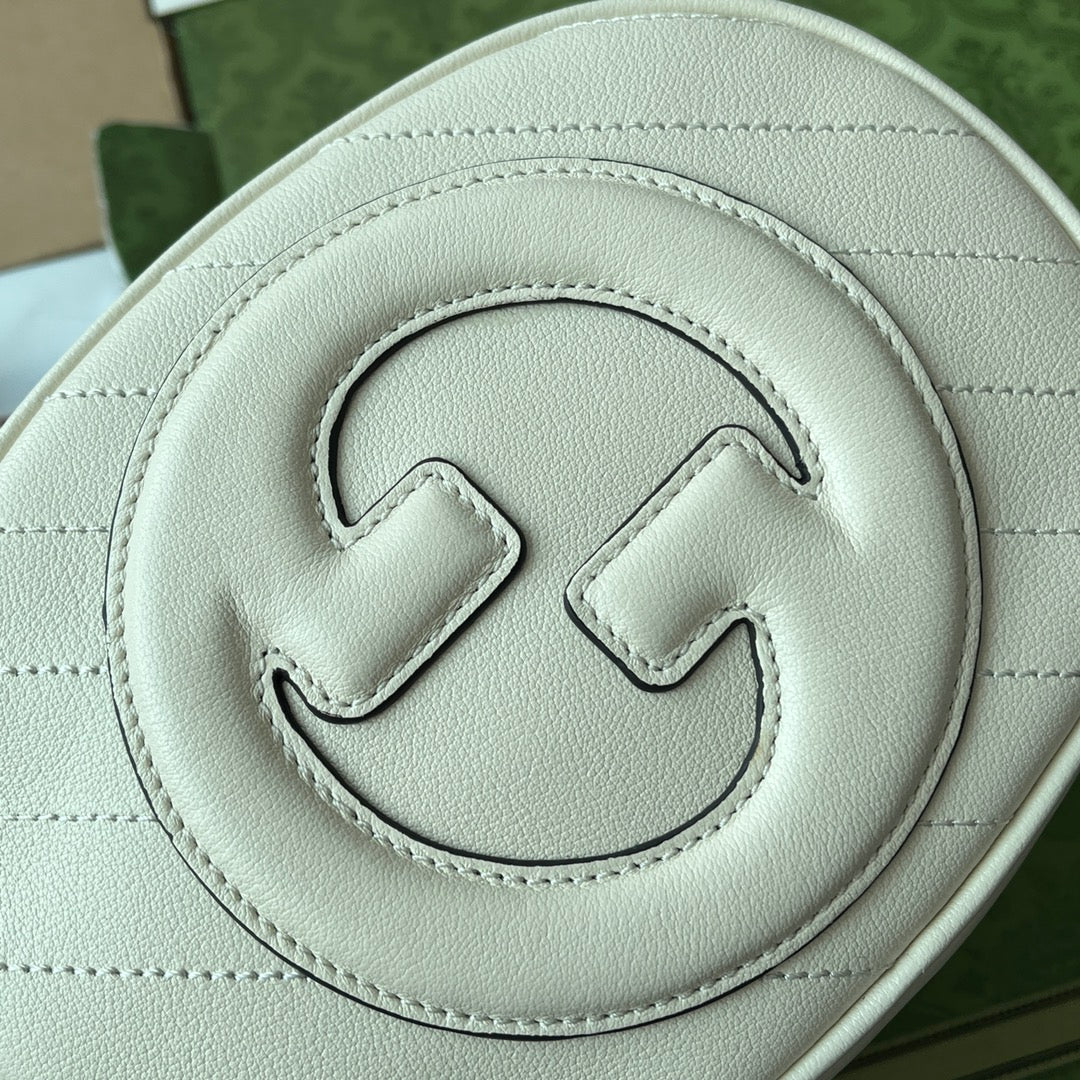 Gucci Blondie 20 Bag White Leather 239975