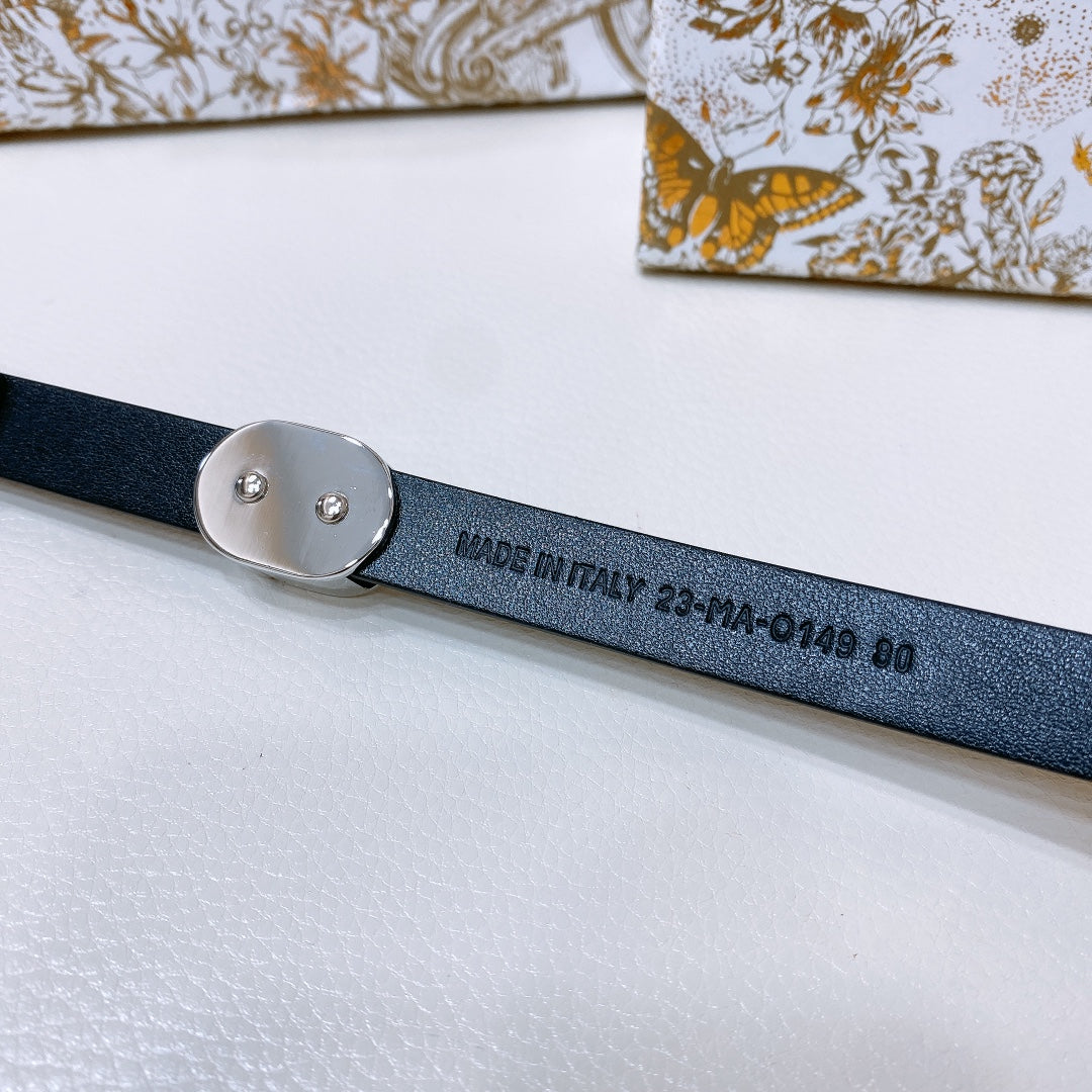 Dior Montaigne Loop Belt 15mm Calfskin 197480
