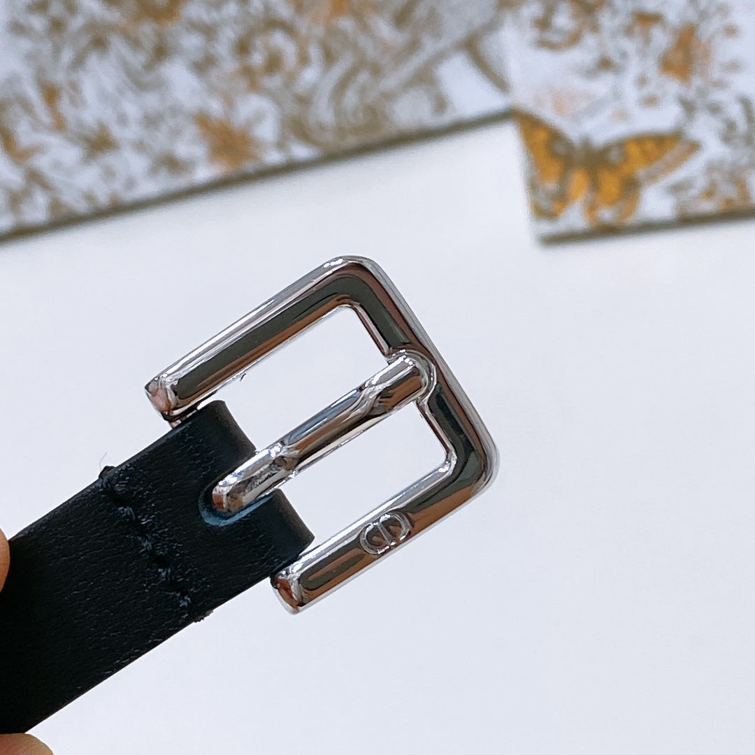 Dior Montaigne Loop Belt 15mm Calfskin 197480