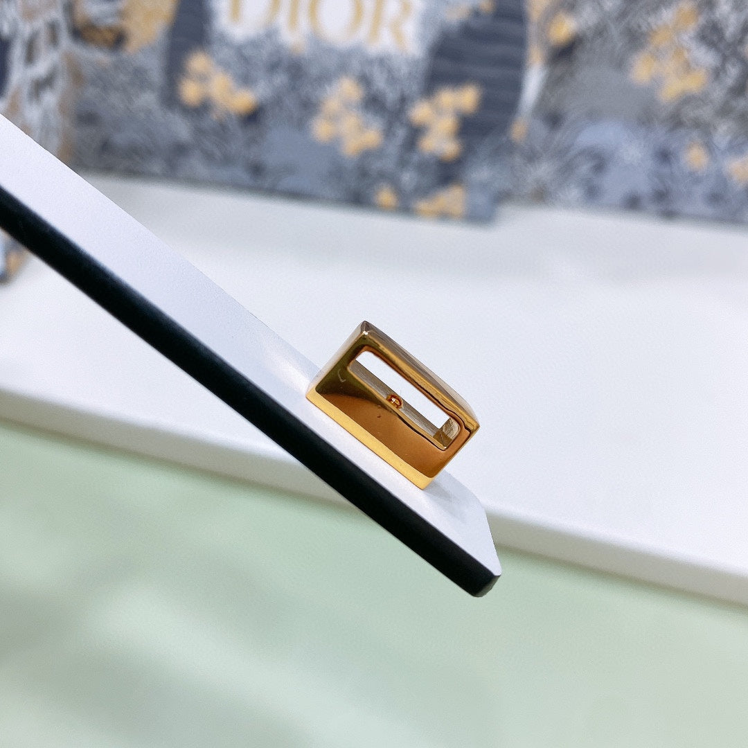 Dior Pearl Belt 20mm Cowhide 206419
