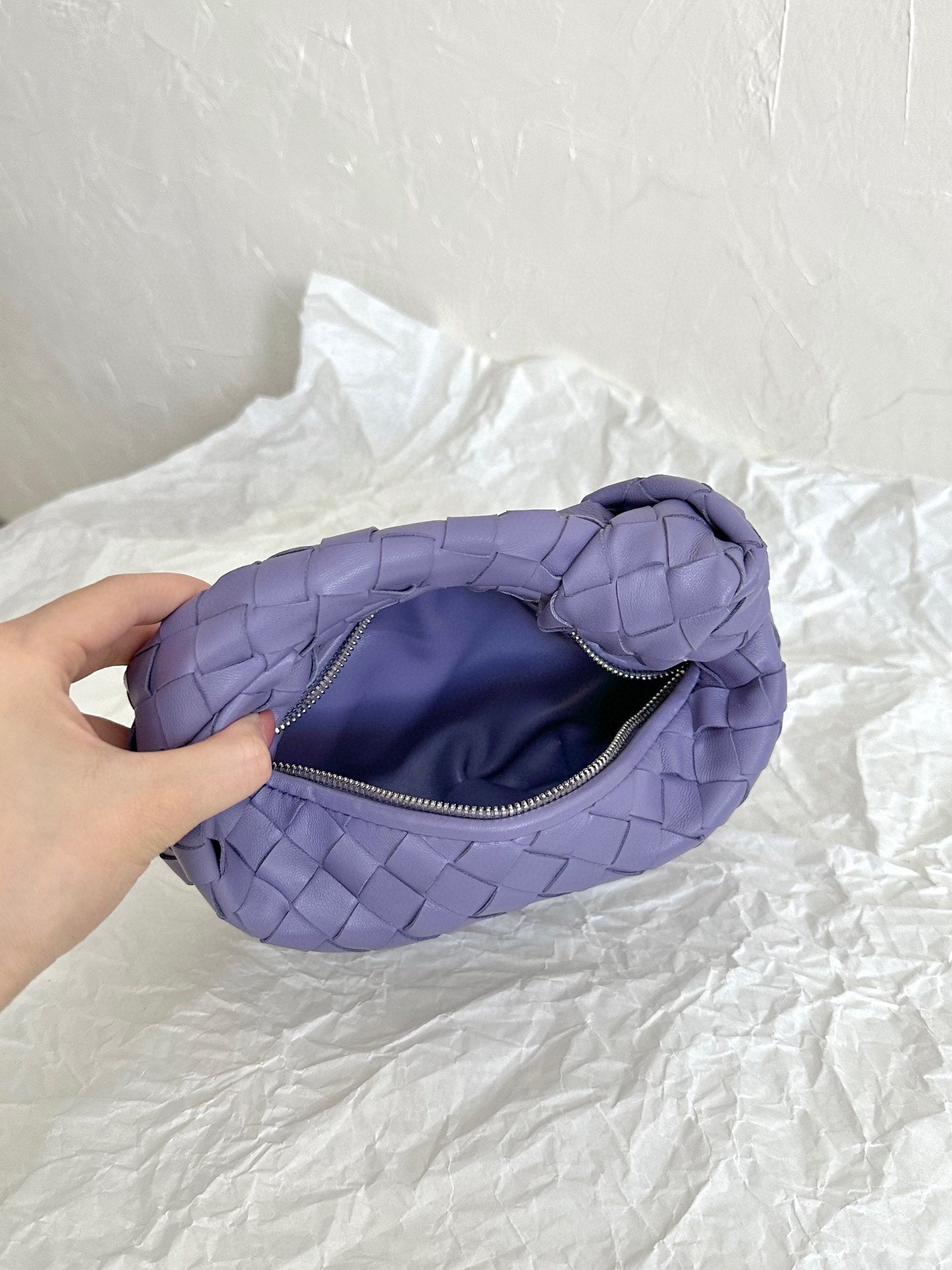 mini jodie 28 purple lambskin