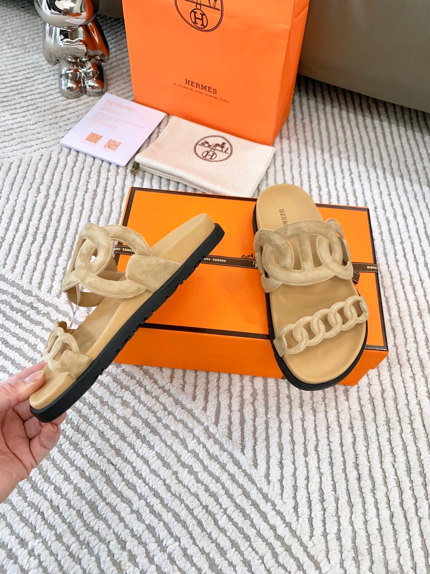 HM Extra sandal Beige Suede  963523