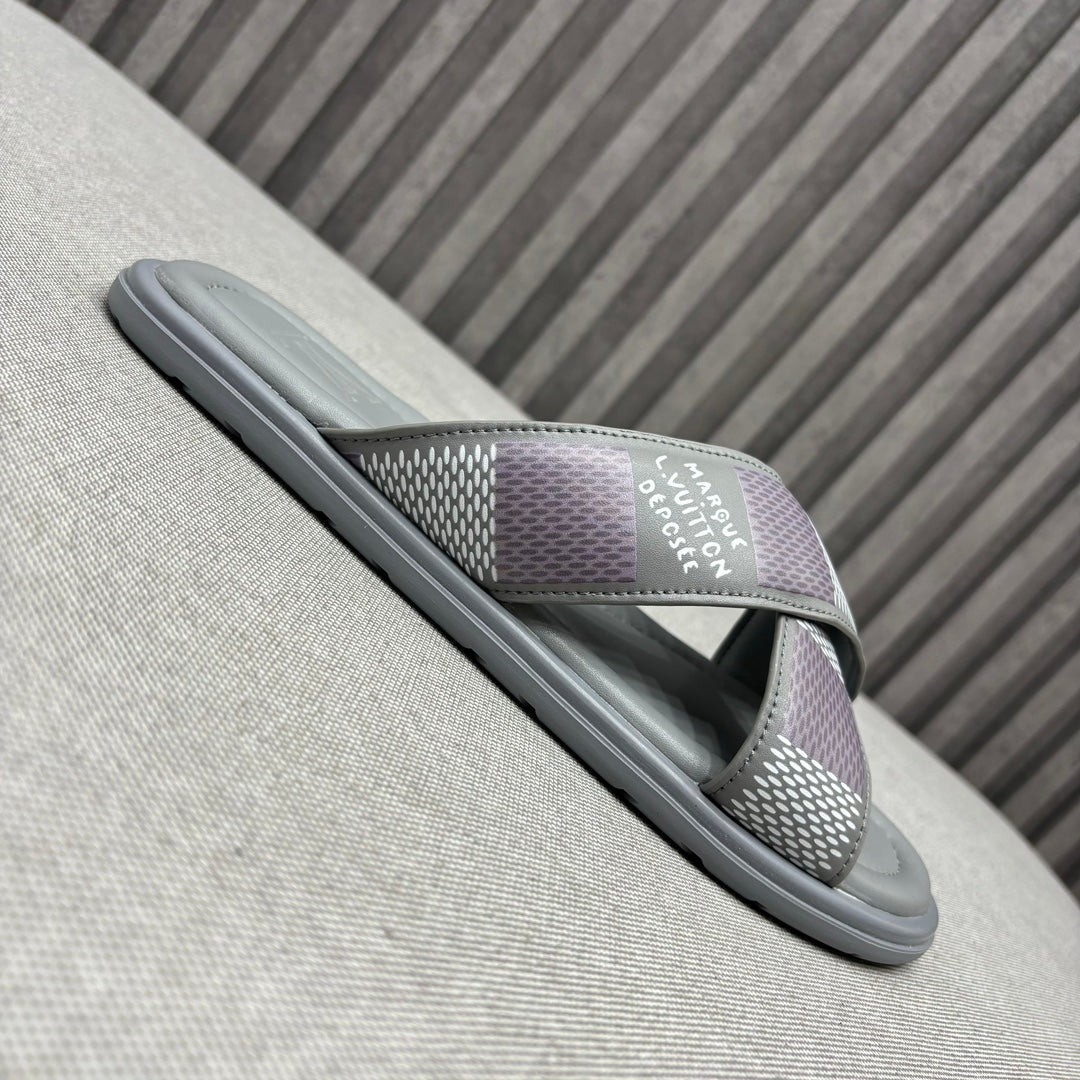 LV VENICE MULE SANDALS GRAY