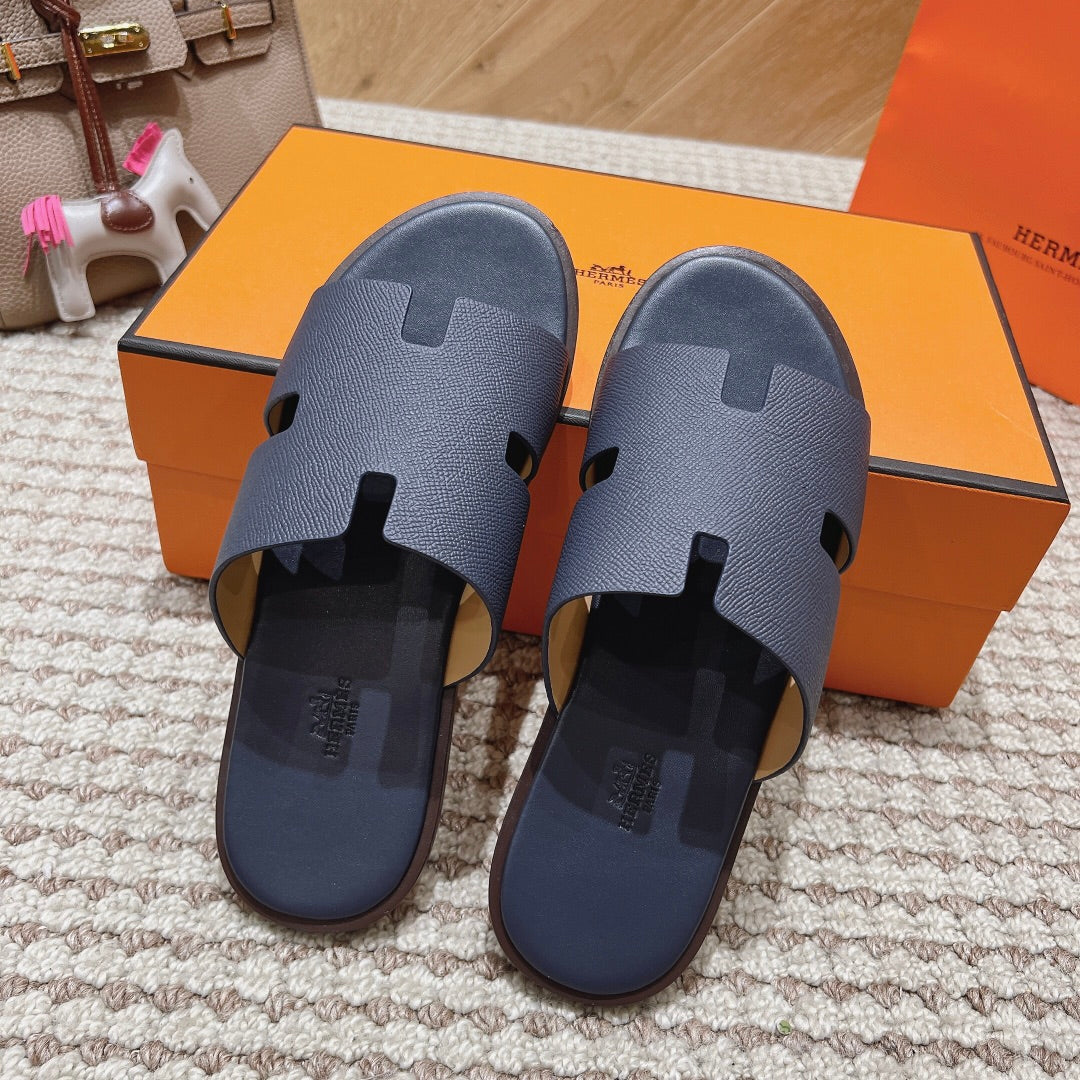 HM Izmir Sandals Navy Blue Lambskin 294943