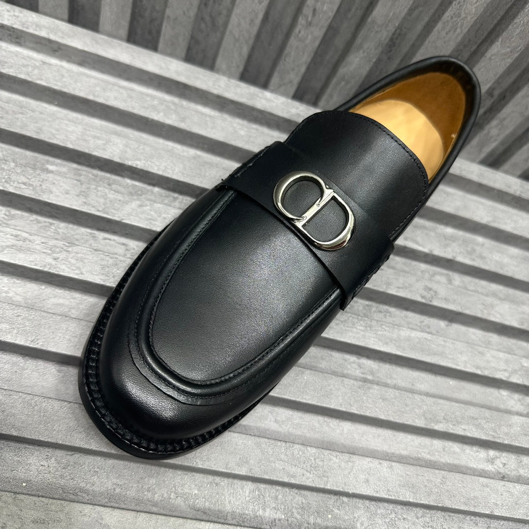 CD SYMBOL GRANVILLE LOAFER BLACK CALFSKIN