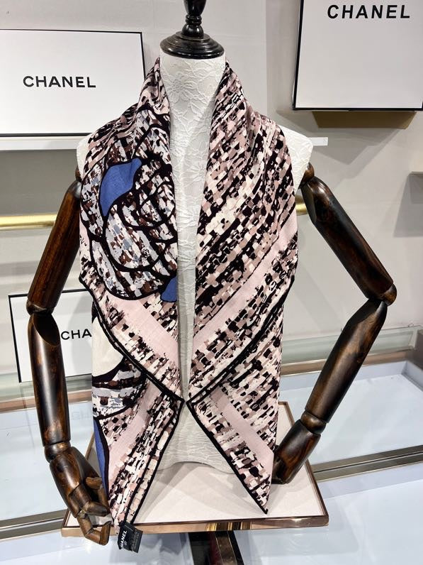CC Scarf 110 CM In Colorful Cashmere Silk  413604