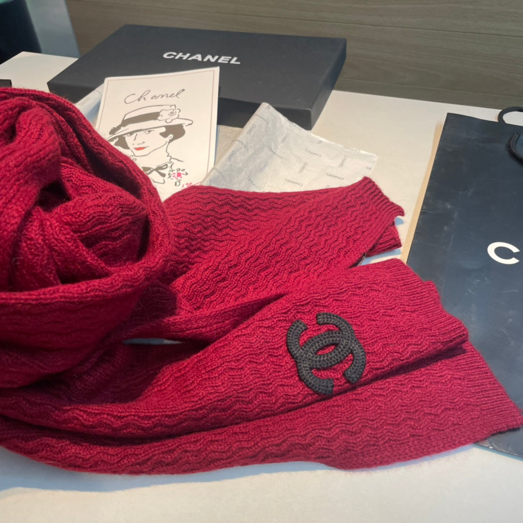 CC Scarf 200 CM In Red Cashmere 411689